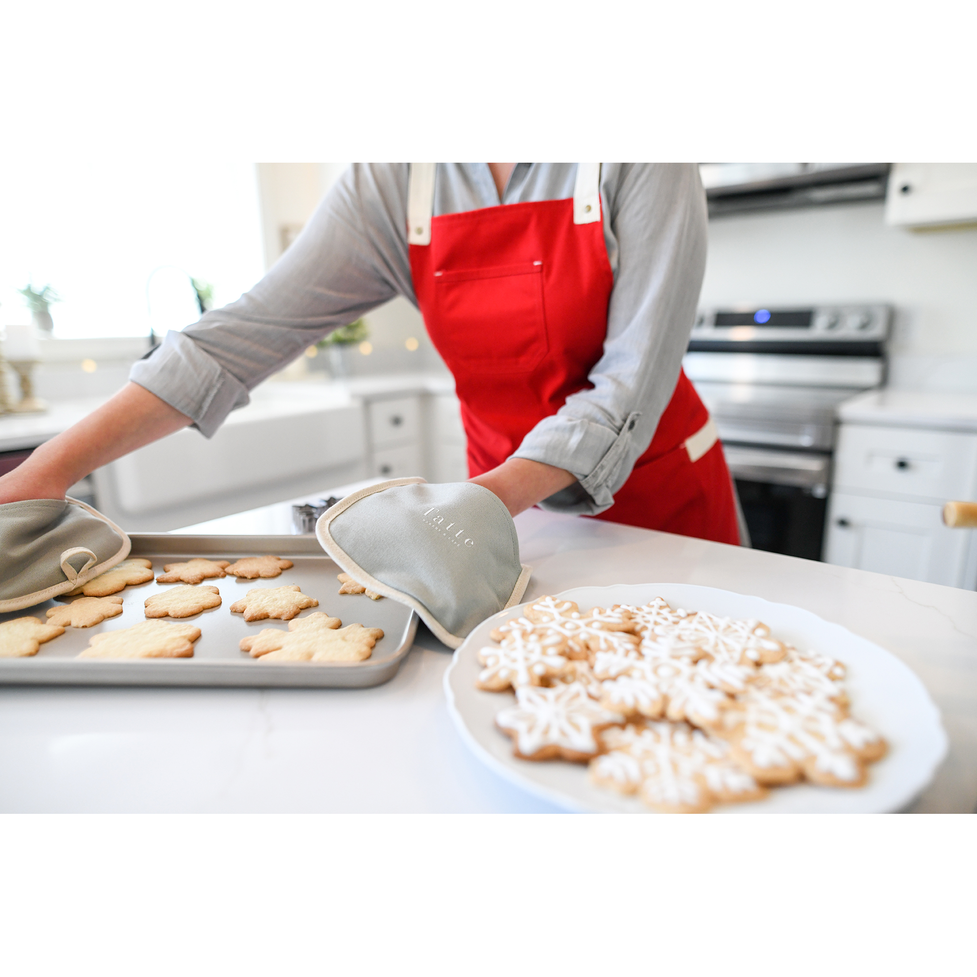 Picture of La Cuisine Potholder Hot Pad Set - Grey