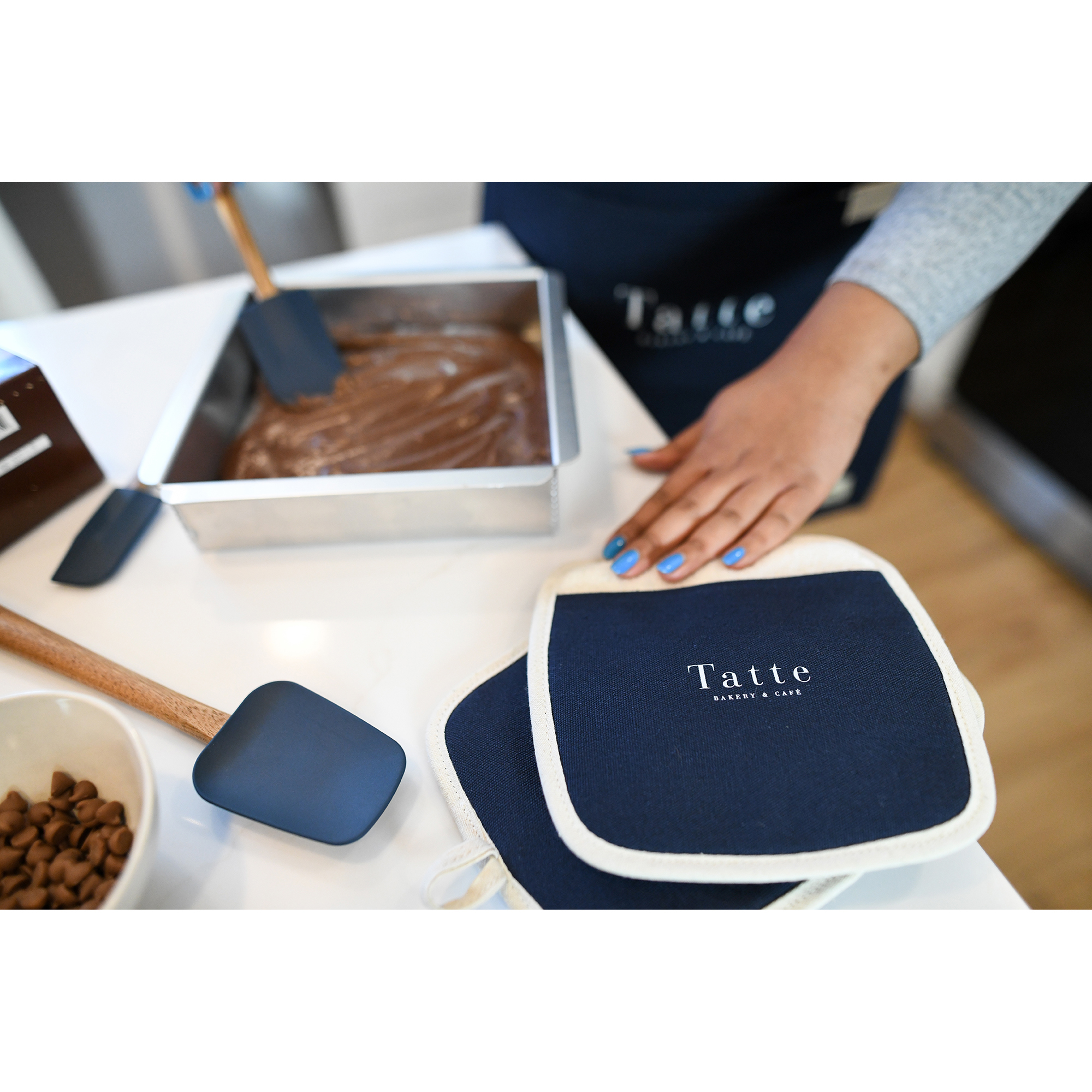 Picture of La Cuisine Potholder Hot Pad Set - Navy