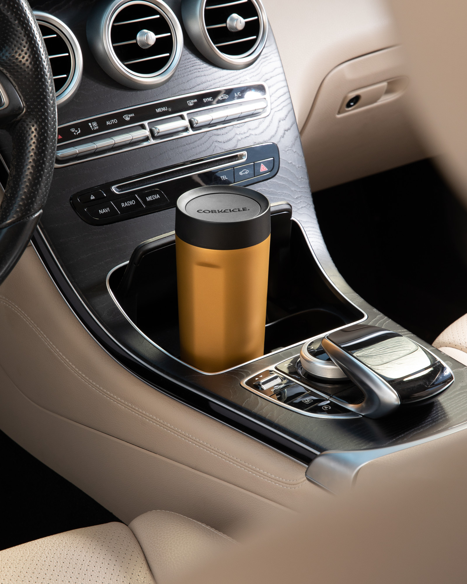Picture of CORKCICLE Commuter Cup - 17 Oz. - Gold