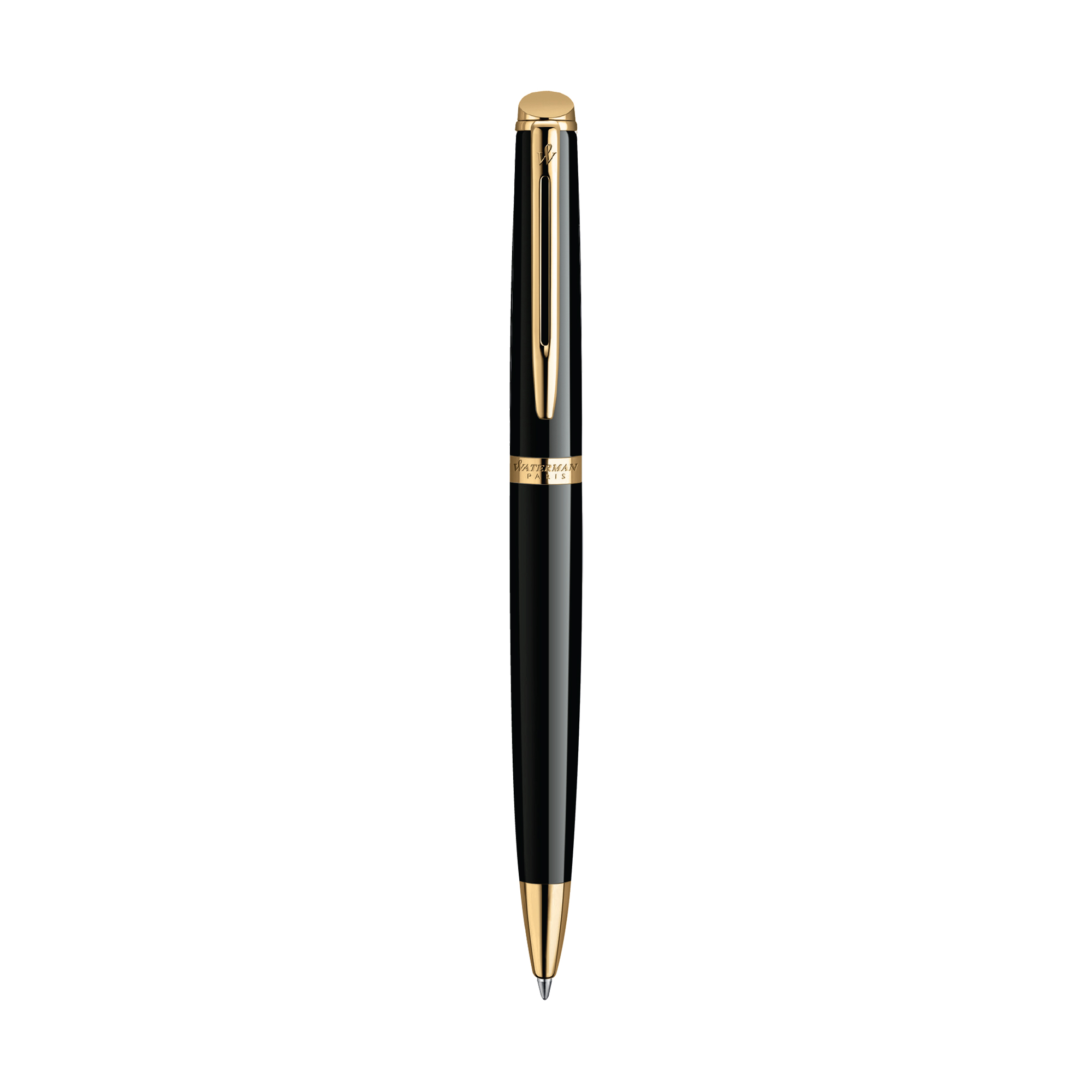 Picture of Waterman Hemisphere Ballpoint - Blue Ink - Black - Gold Trim