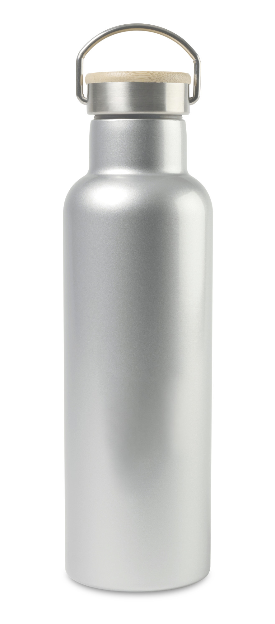 Picture of Aviana Metallics Double Wall Stainless Steel Wine Bottle - 25 Oz. - Metallic Silver
