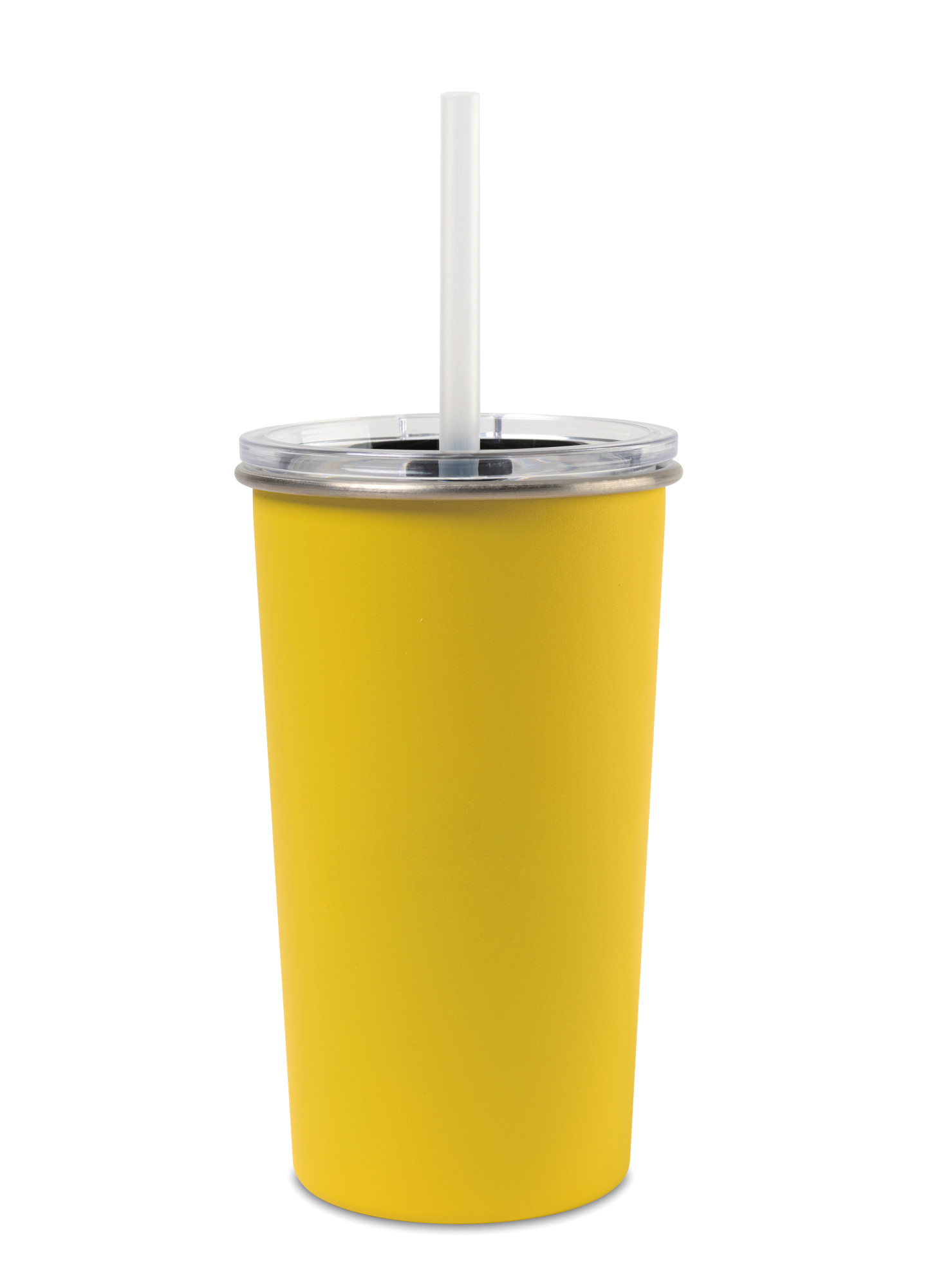 Picture of Arlo Classics Stainless Steel Tumbler with Straw - 20 Oz. - Yellow