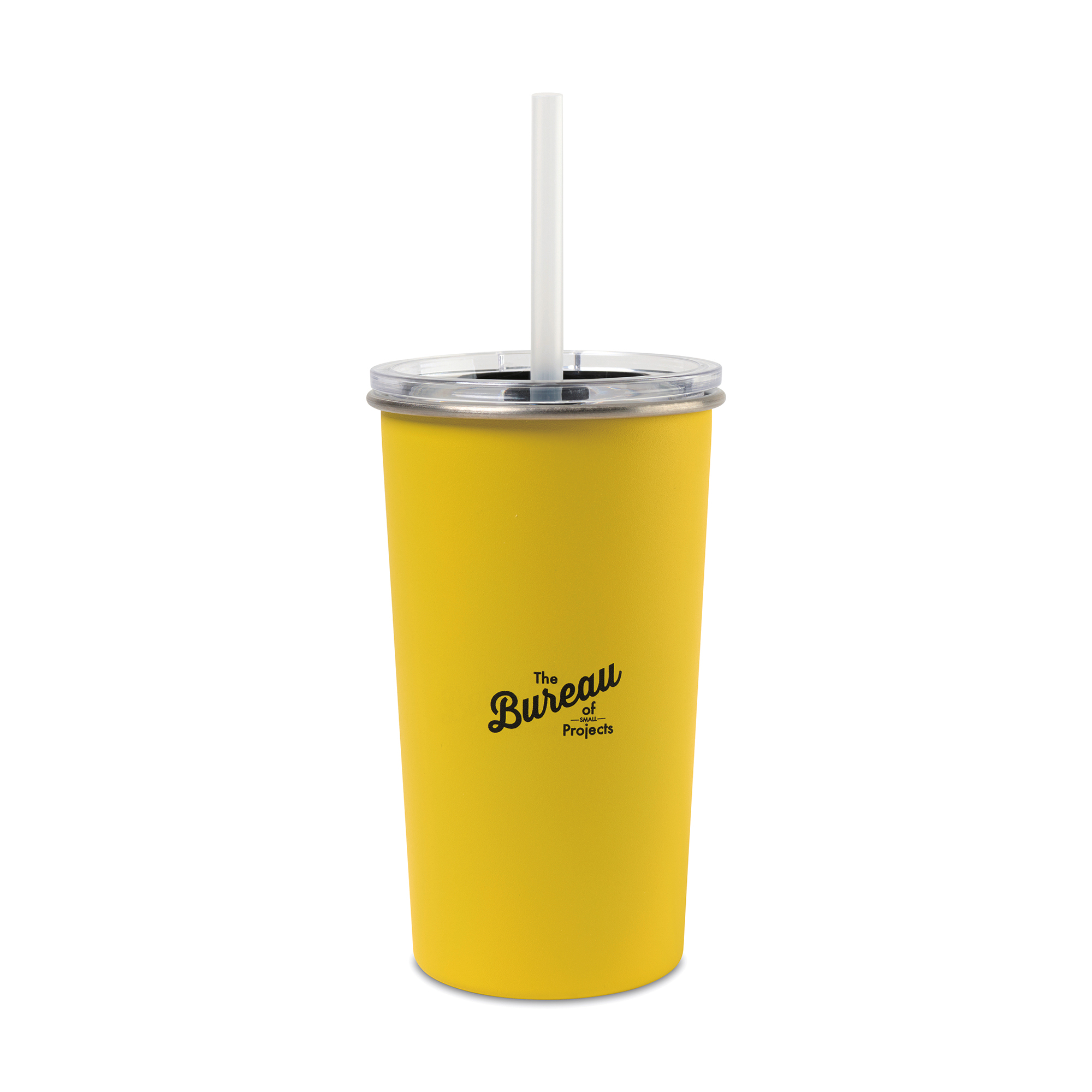 Picture of Arlo Classics Stainless Steel Tumbler with Straw - 20 Oz. - Yellow