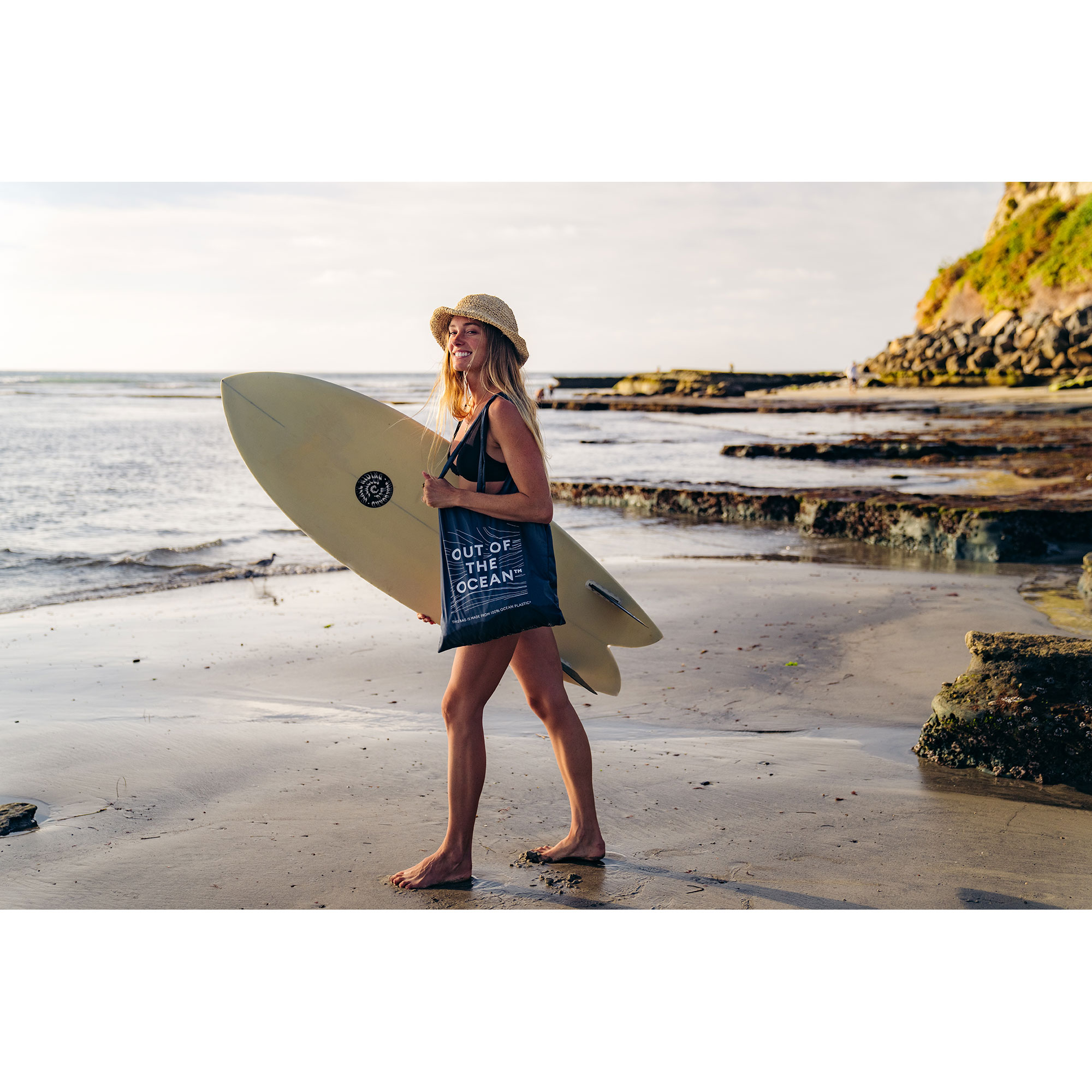 Picture of Out of the Ocean Pocket Tote - Navy