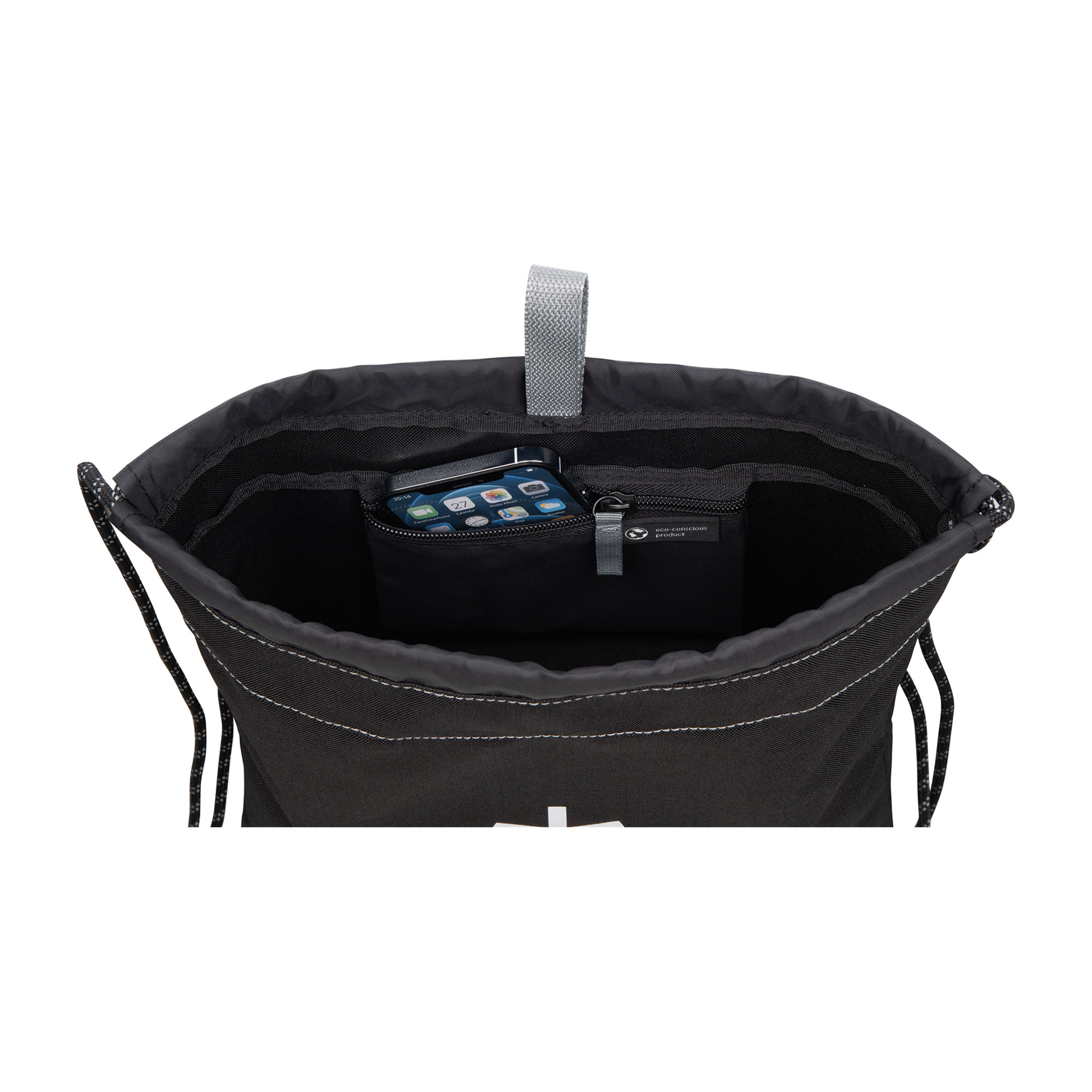 Picture of Repeat Recycled rPET Cinchpack - Medium Grey
