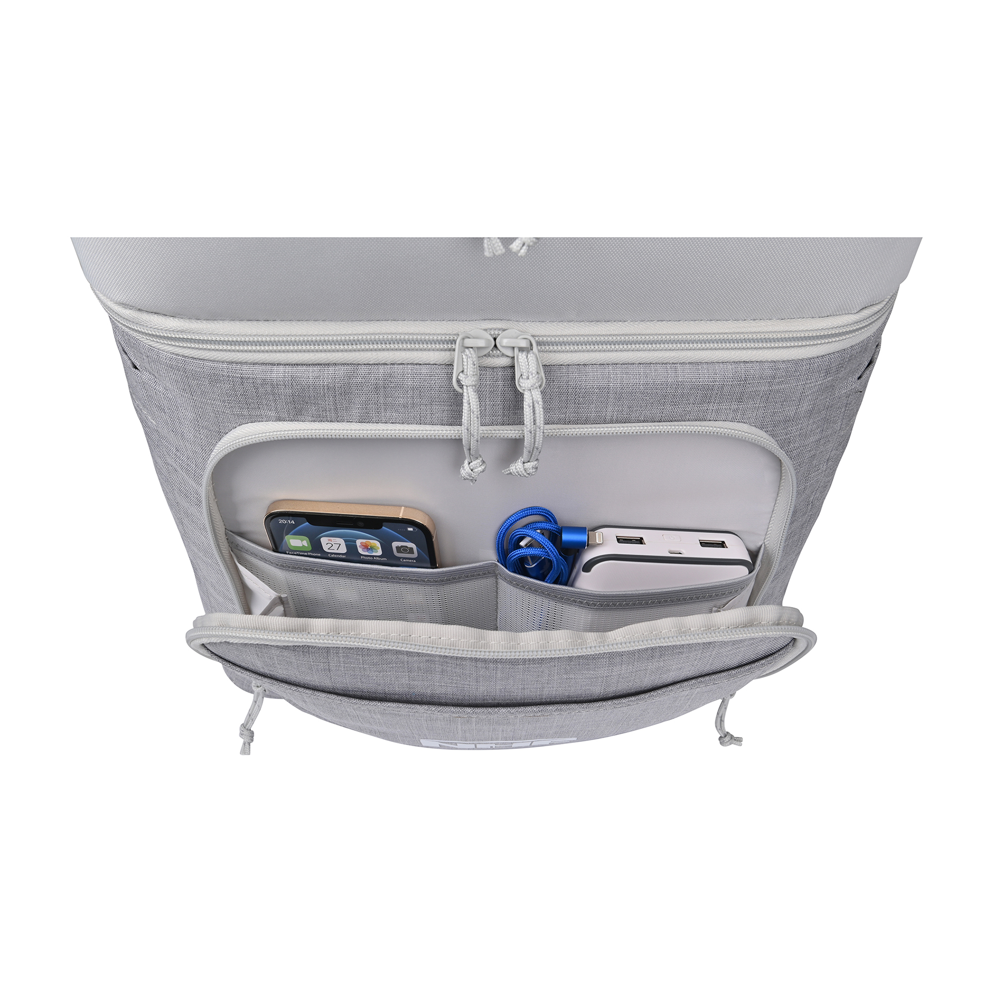 Picture of Parkview Recycled rPETBackpack Cooler - Greystone