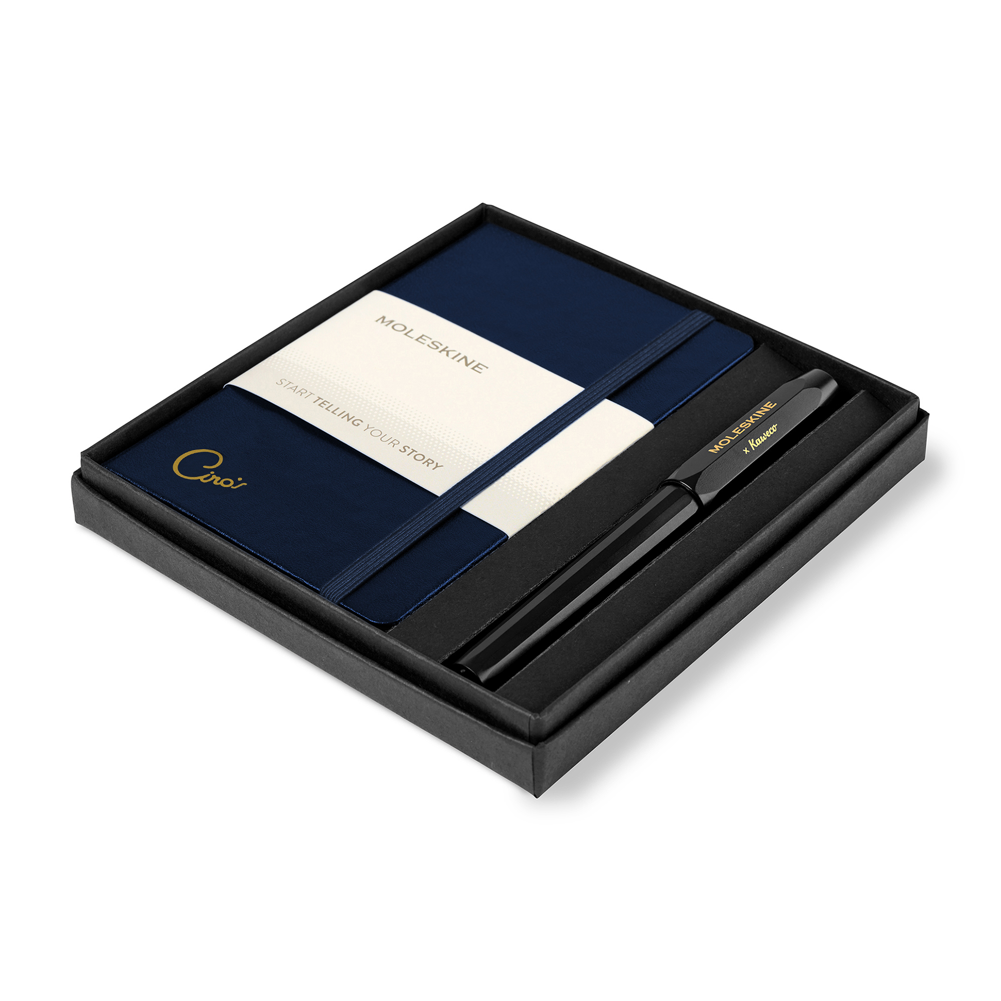 Picture of Moleskine Pocket Notebook and Kaweco Pen Gift Set - Sapphire Blue