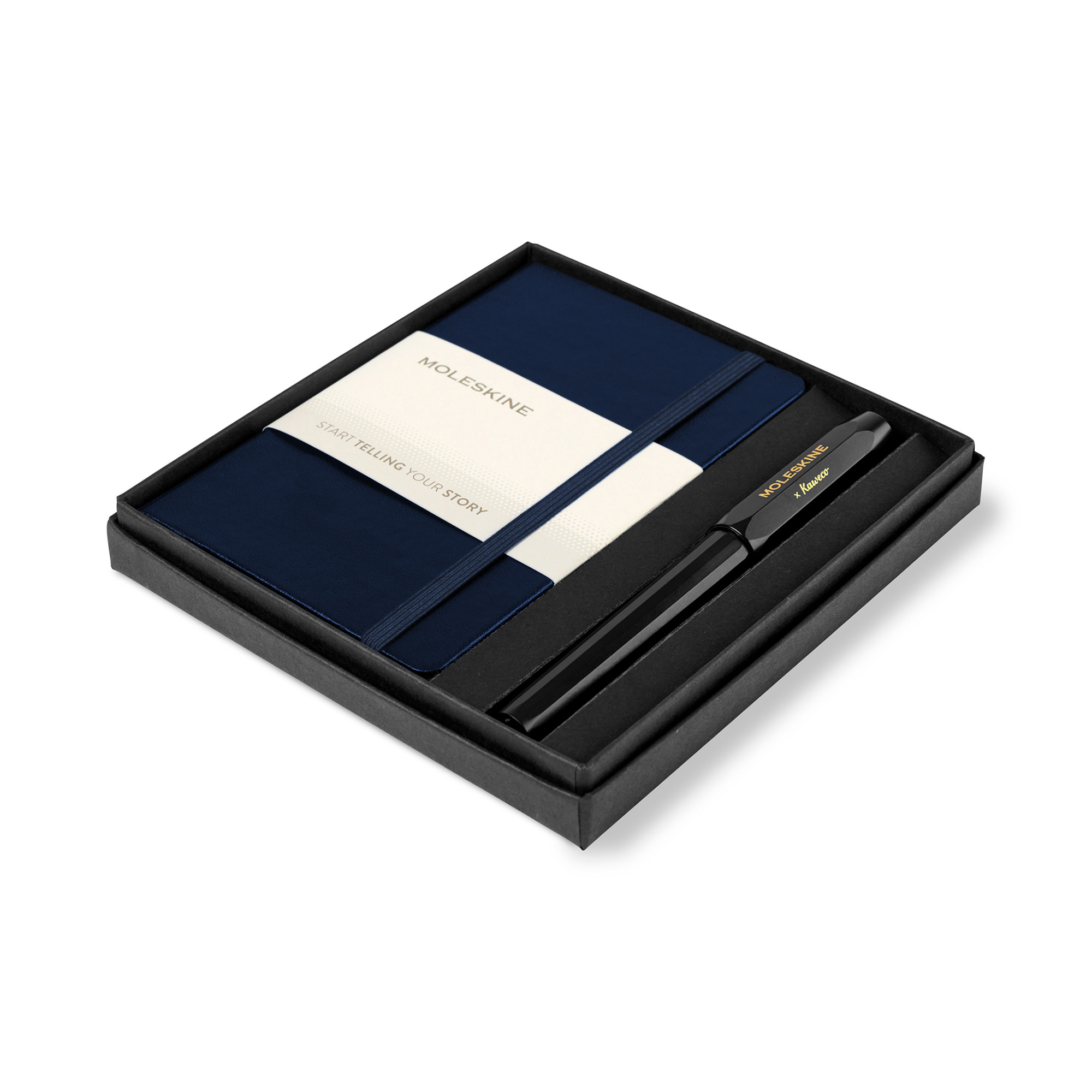 Picture of Moleskine Pocket Notebook and Kaweco Pen Gift Set - Sapphire Blue
