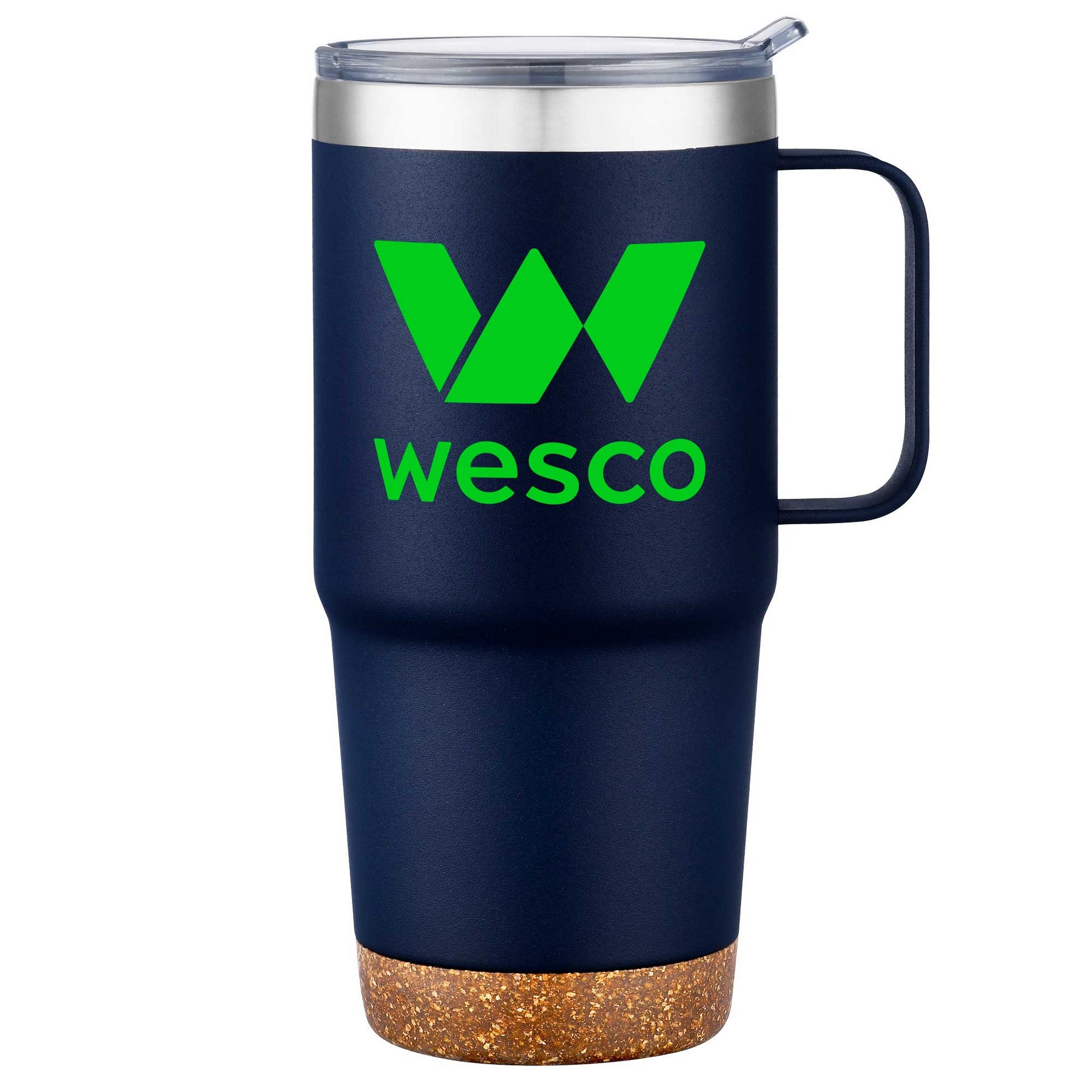 Picture of 24oz. SS Travel Mug with Cork Base and Handle