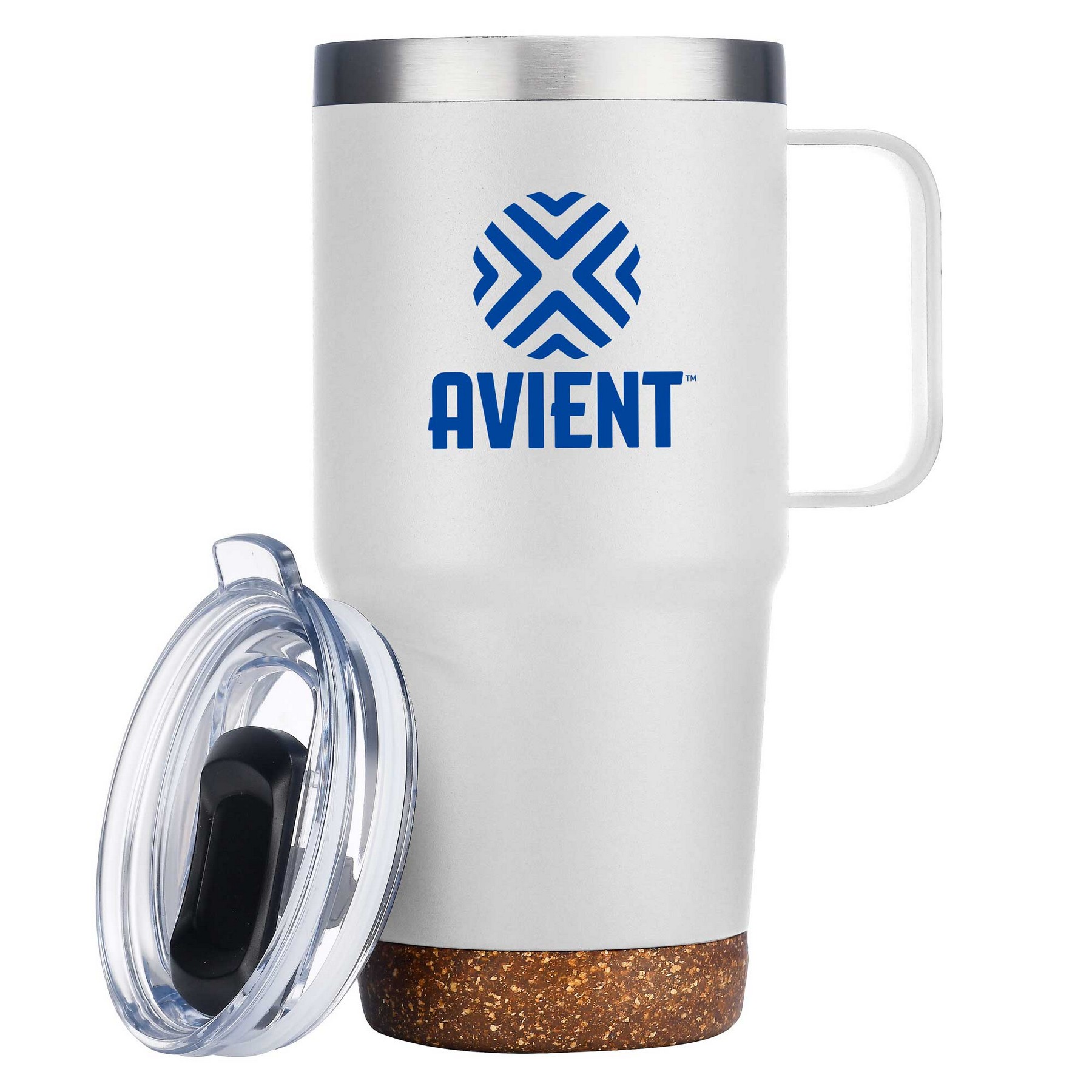 Picture of 24oz. SS Travel Mug with Cork Base and Handle