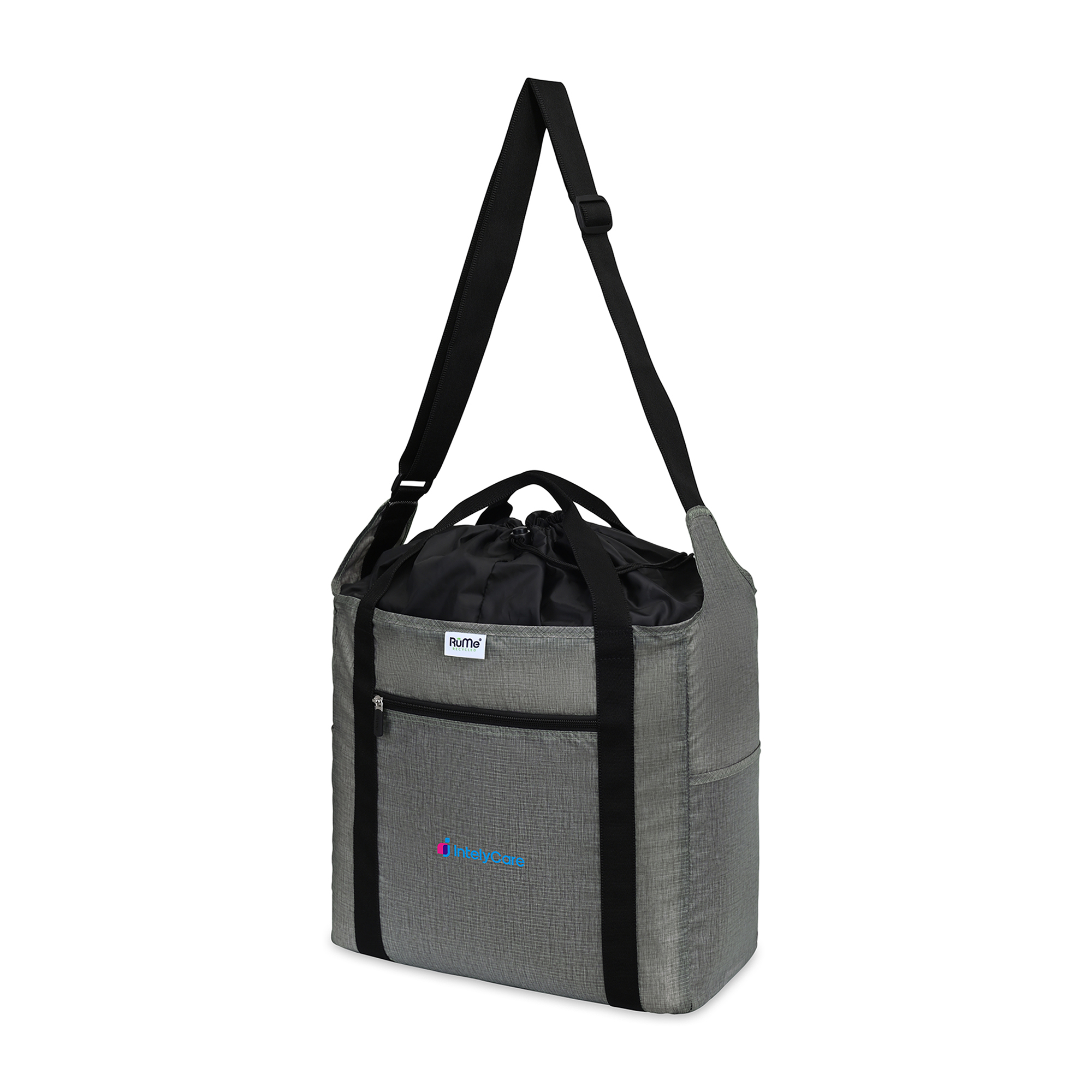 Picture of RuMe Recycled Ripstop rPET Cinch Tote - Heather Grey