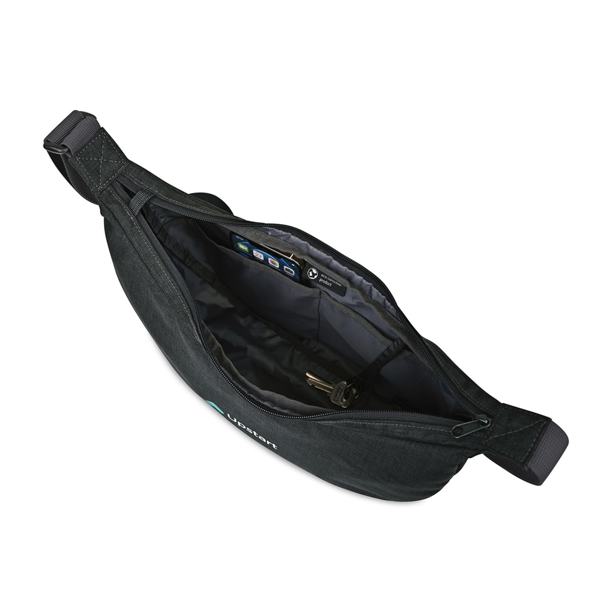 Picture of Alba Recycled rPET Sling Bag - Black Sand