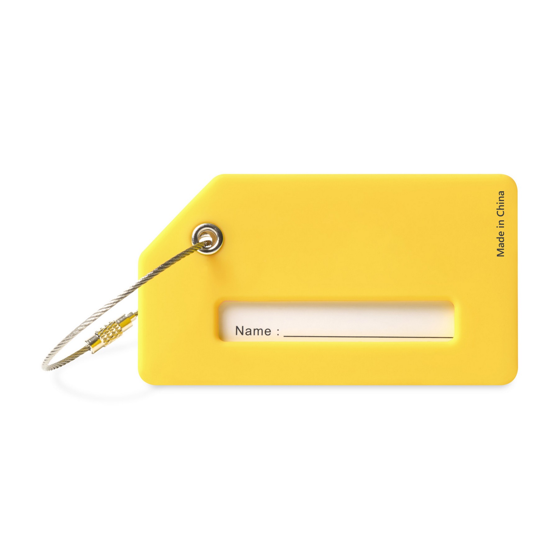 Picture of Silicone Luggage Tag - Vibrant Yellow