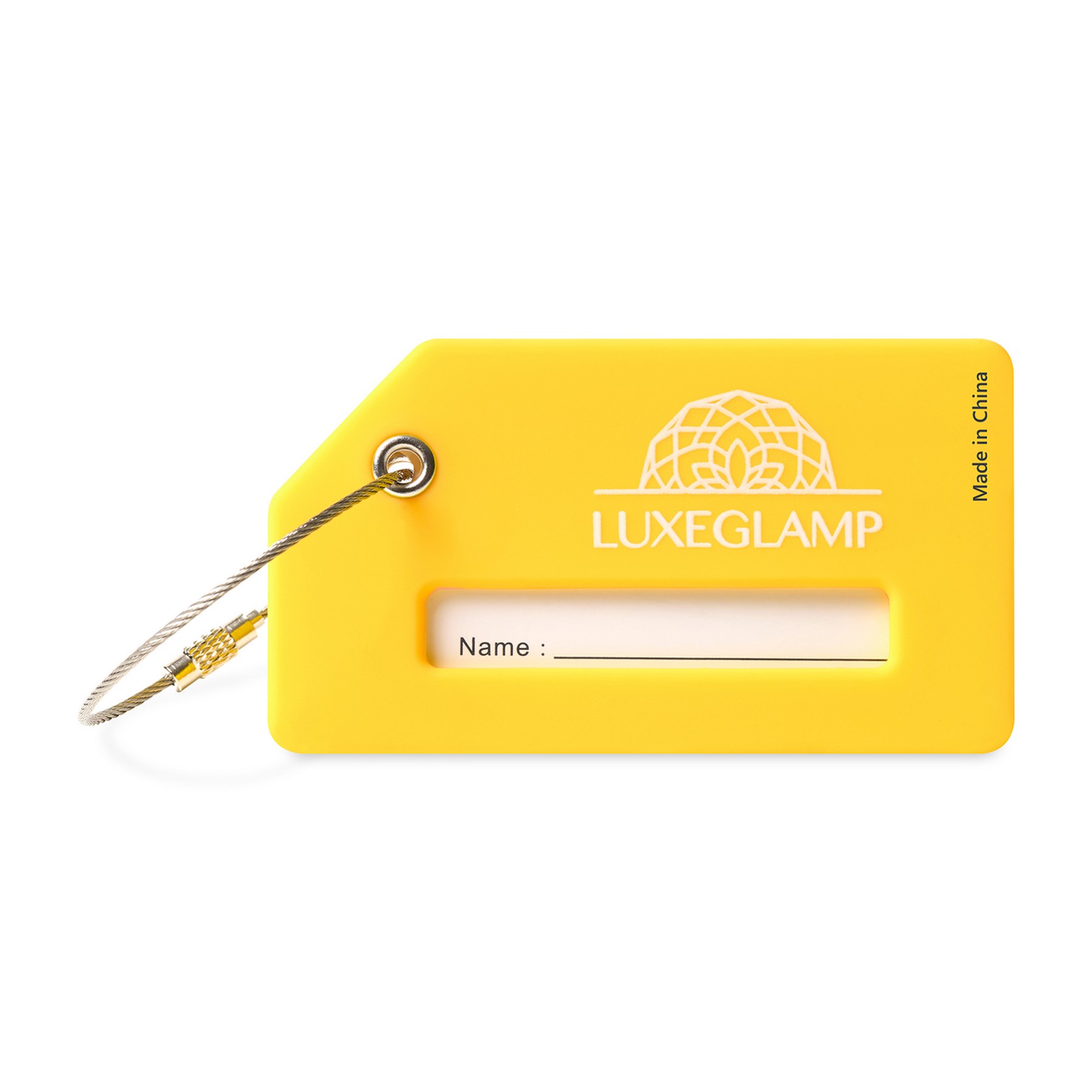 Picture of Silicone Luggage Tag - Vibrant Yellow
