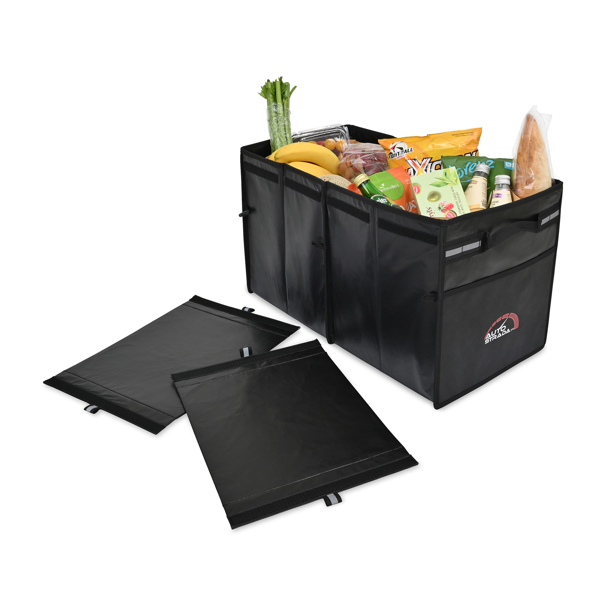 Picture of Structure Laminated Recycled Non-Woven Cargo Box with Lid - Black
