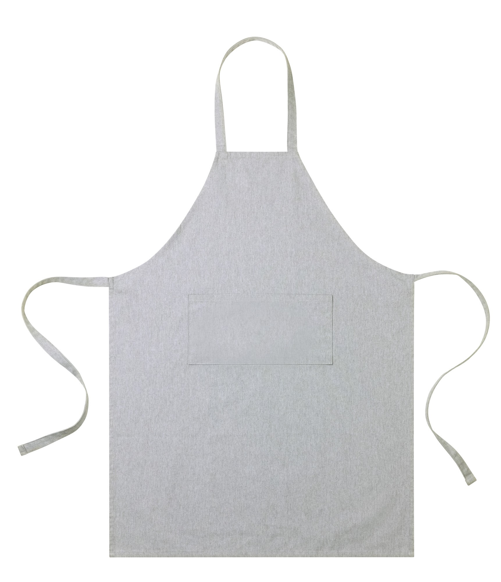 Picture of Recycled Cotton Bib Front Apron - AWARE - Light Grey