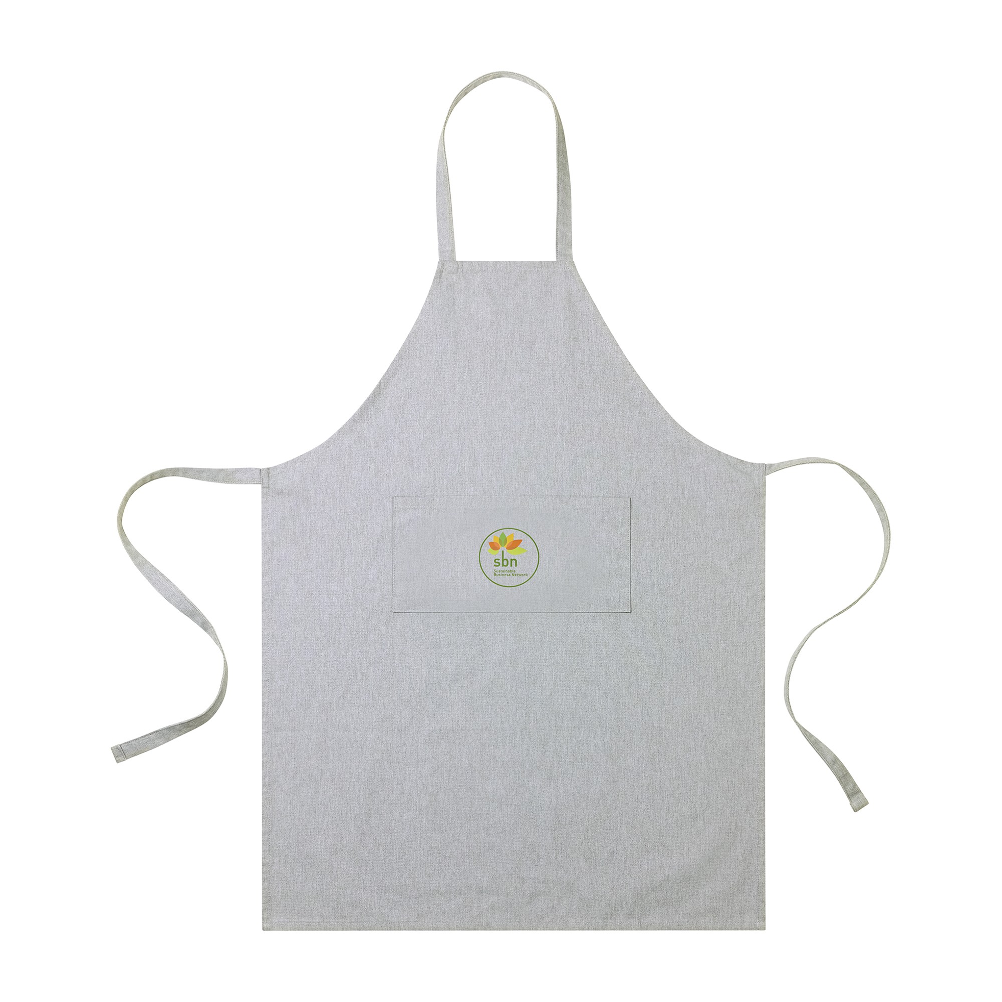 Picture of Recycled Cotton Bib Front Apron - AWARE - Light Grey