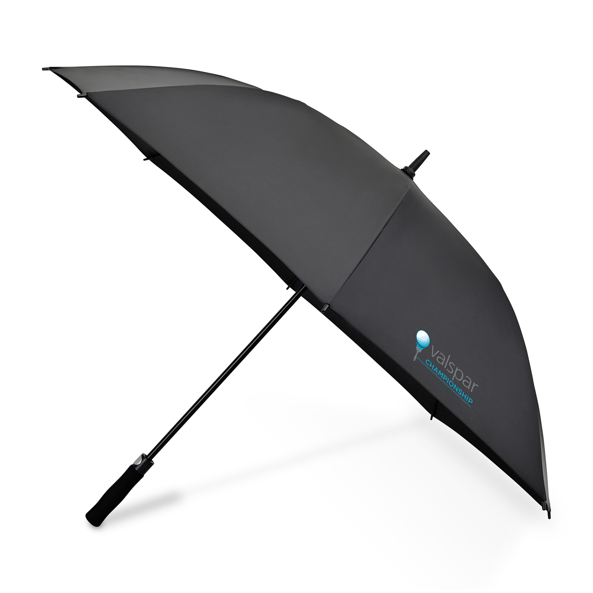 Picture of Elements 60" Recycled rPET Auto Open Golf Umbrella - Black
