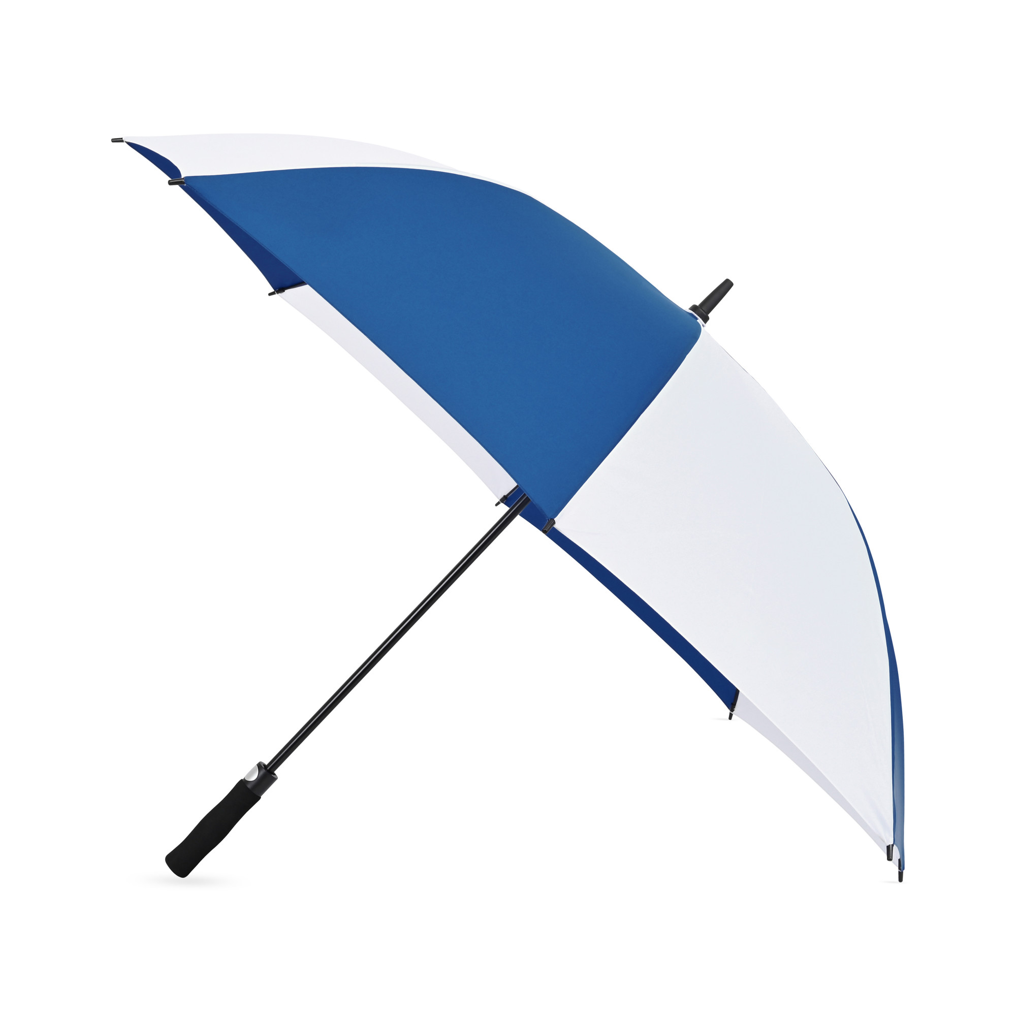 Picture of Elements 60" Recycled rPET Auto Open Golf Umbrella - Royal-White