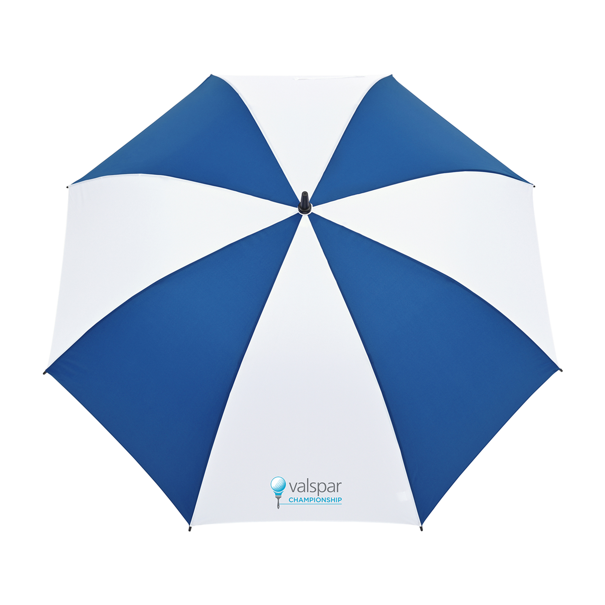 Picture of Elements 60" Recycled rPET Auto Open Golf Umbrella - Royal-White
