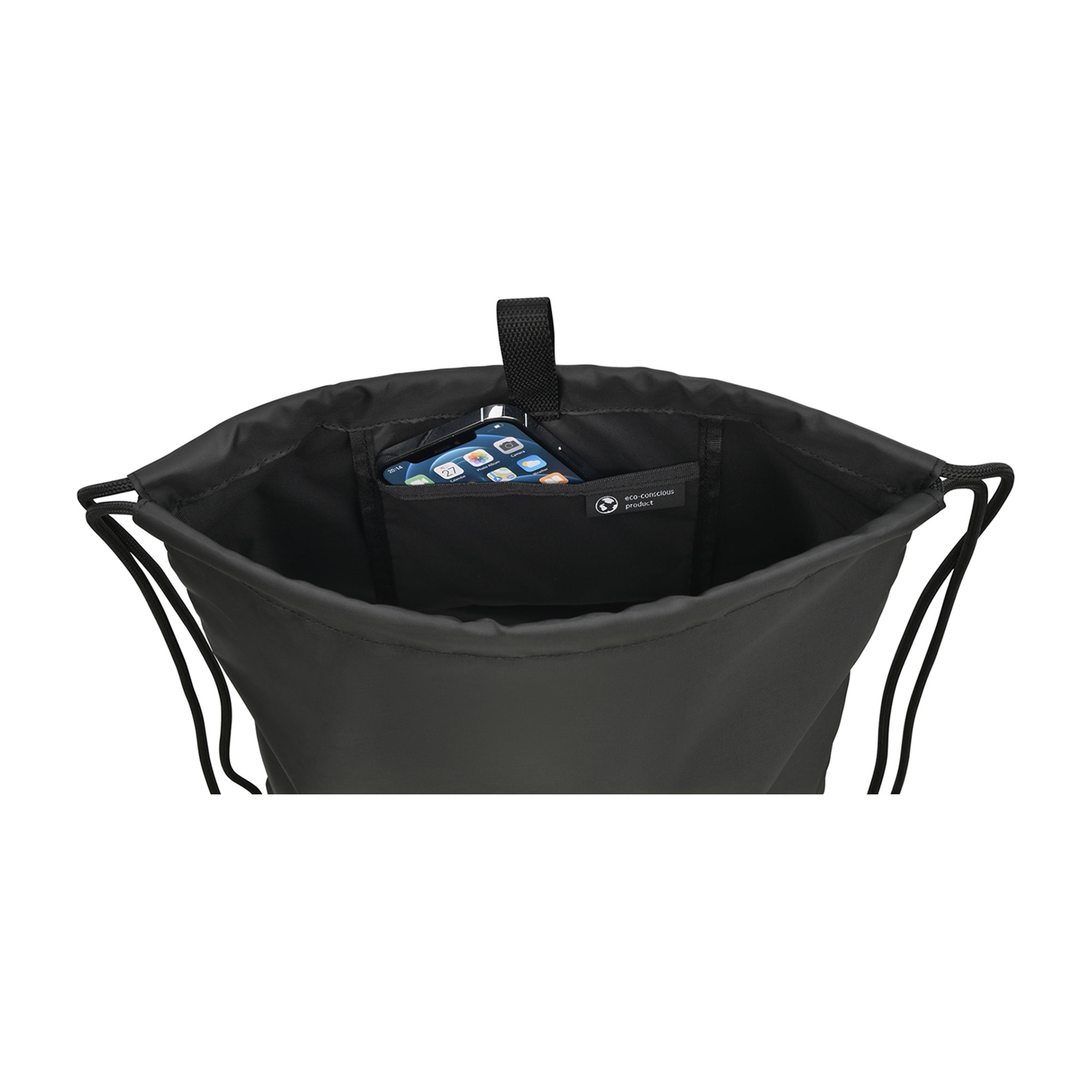 Picture of Repeat Lite Recycled rPET Cinchpack - Black