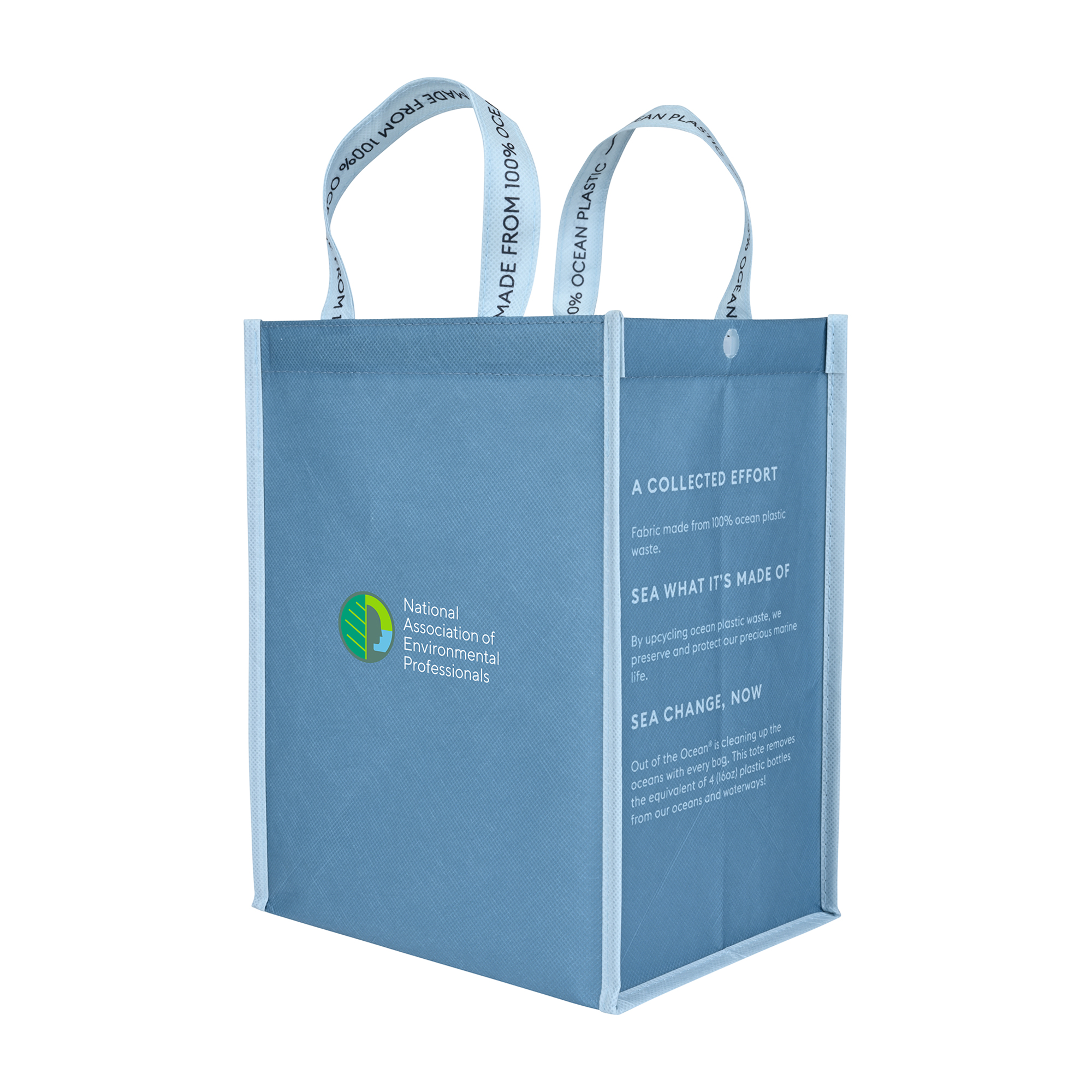 Picture of Out of the Ocean Reusable Lunch Shopper with Click N? Stay - Slate Grey