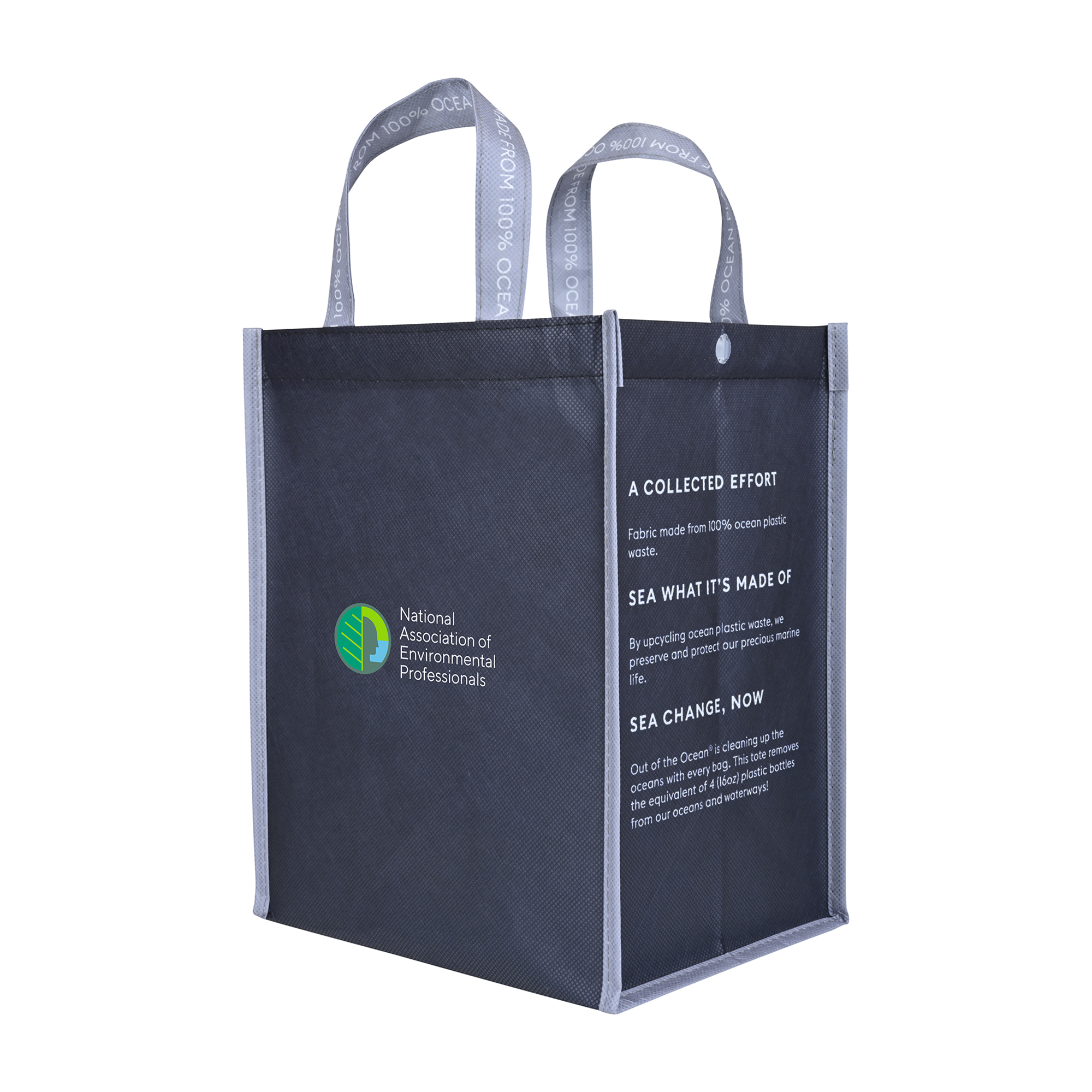 Picture of Out of the Ocean Reusable Lunch Shopper with Click N? Stay - Black