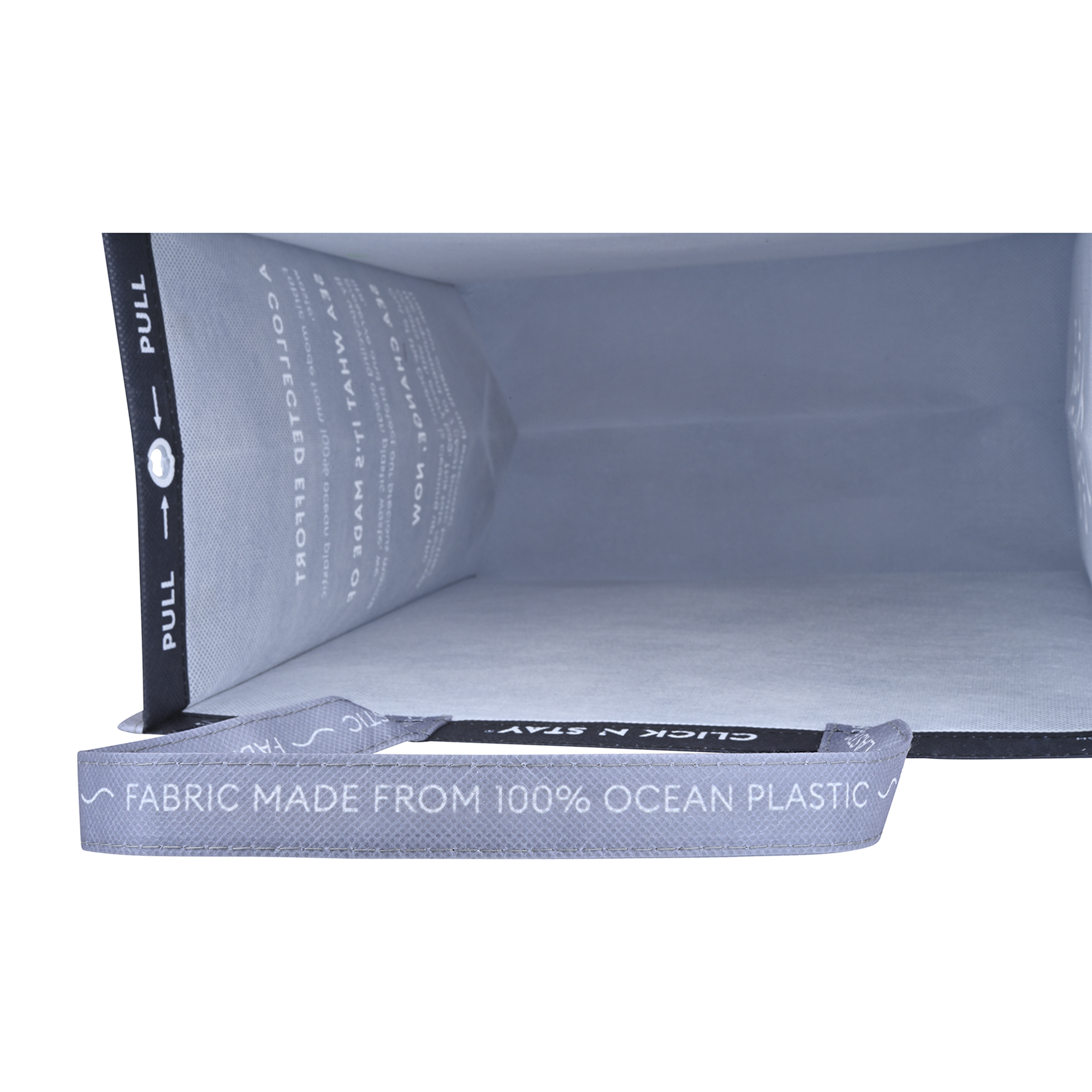 Picture of Out of the Ocean Reusable Large Shopper with Click N? Stay - Black