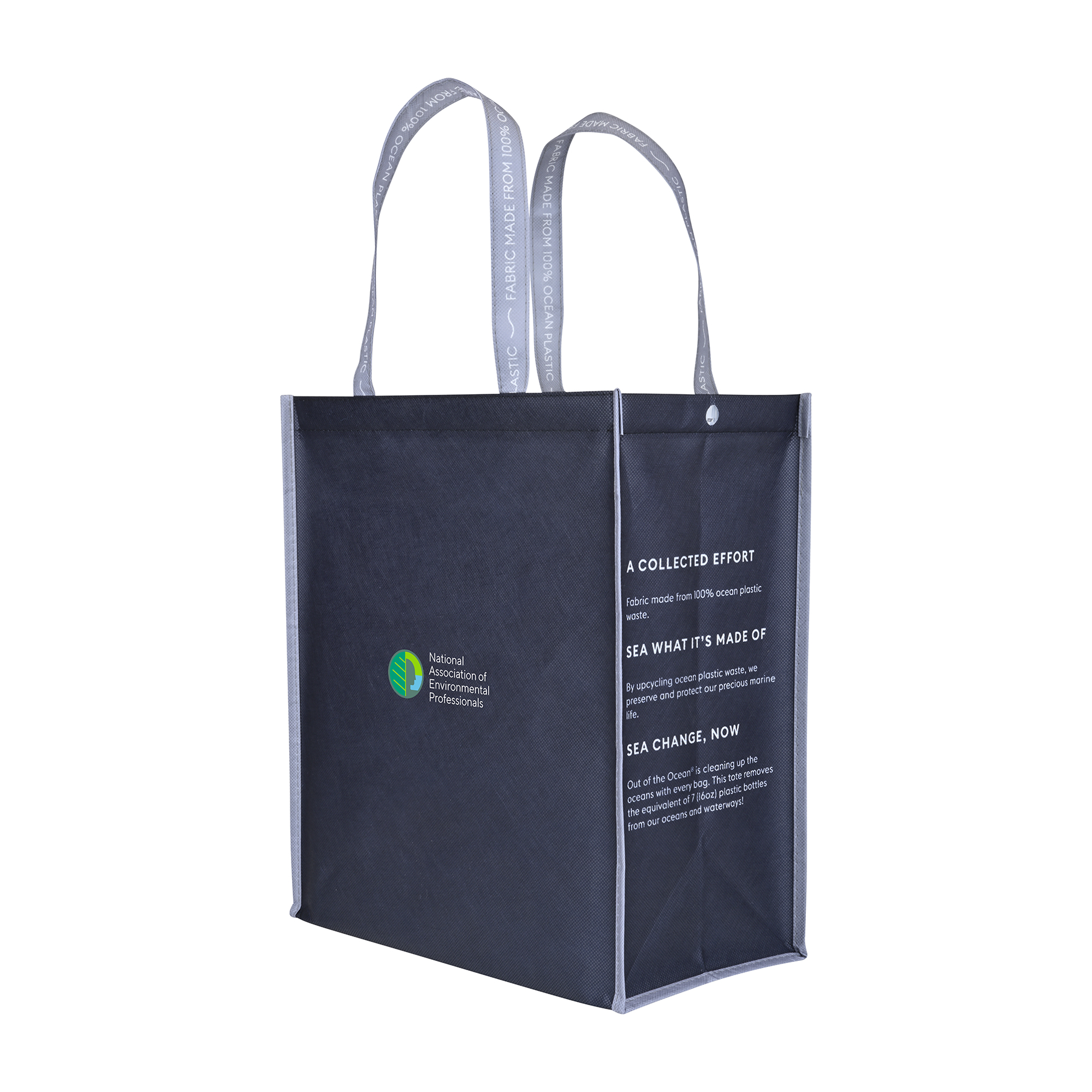Picture of Out of the Ocean Reusable Large Shopper with Click N? Stay - Black