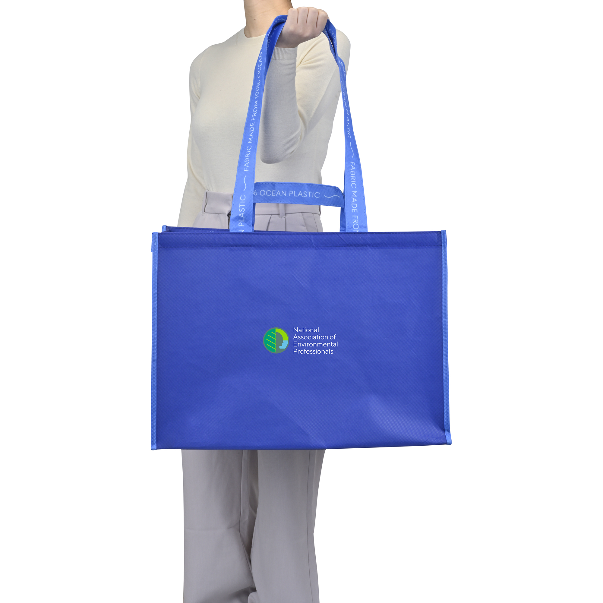 Picture of Out of the Ocean Reusable XL Shopper with Click N' Stay - Navy