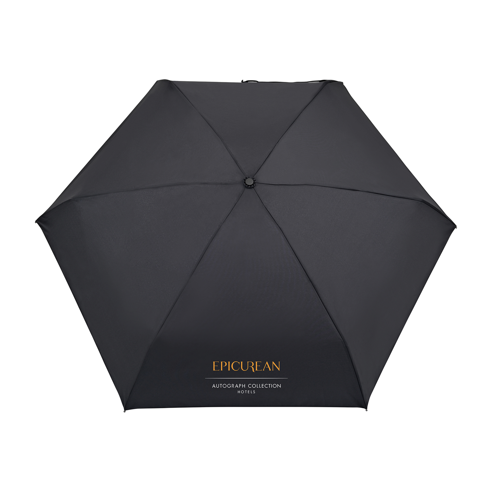 Picture of Elements 39" Recycled rPET Manual Mini Folding Umbrella - Black