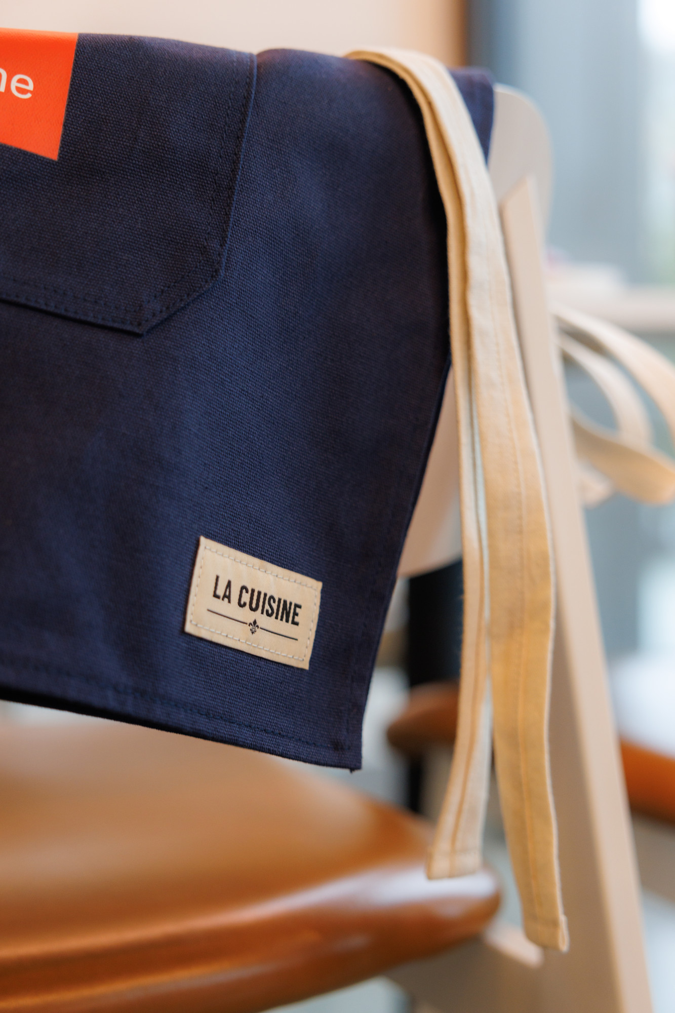 Picture of La Cuisine Recycled Cotton Bistro Apron - AWARE - Black