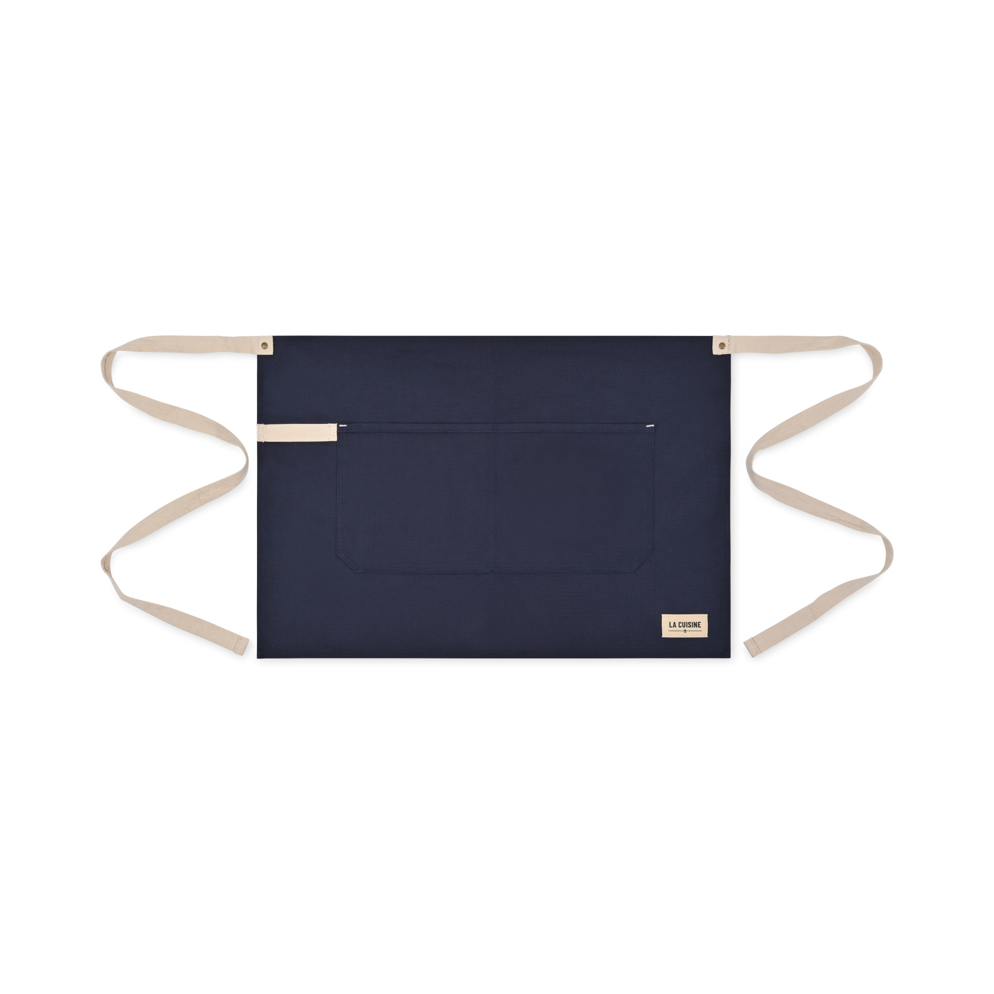 Picture of La Cuisine Recycled Cotton Bistro Apron - AWARE - Navy