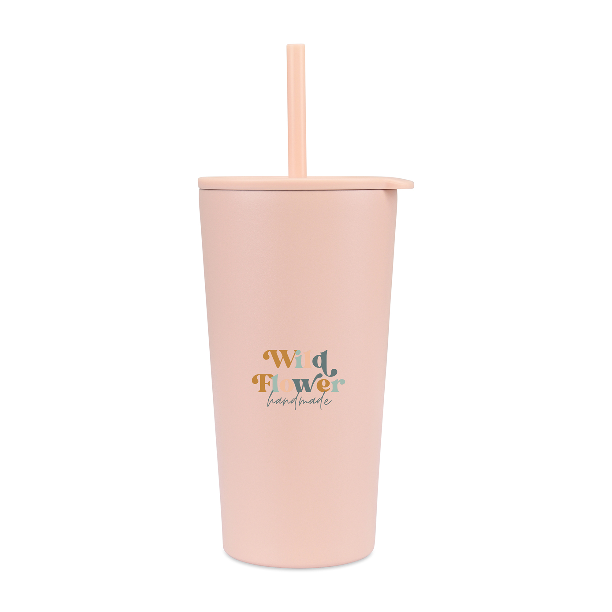 Picture of Aviana Rowan Recycled Straw Tumbler - 17 Oz. - Light Peach
