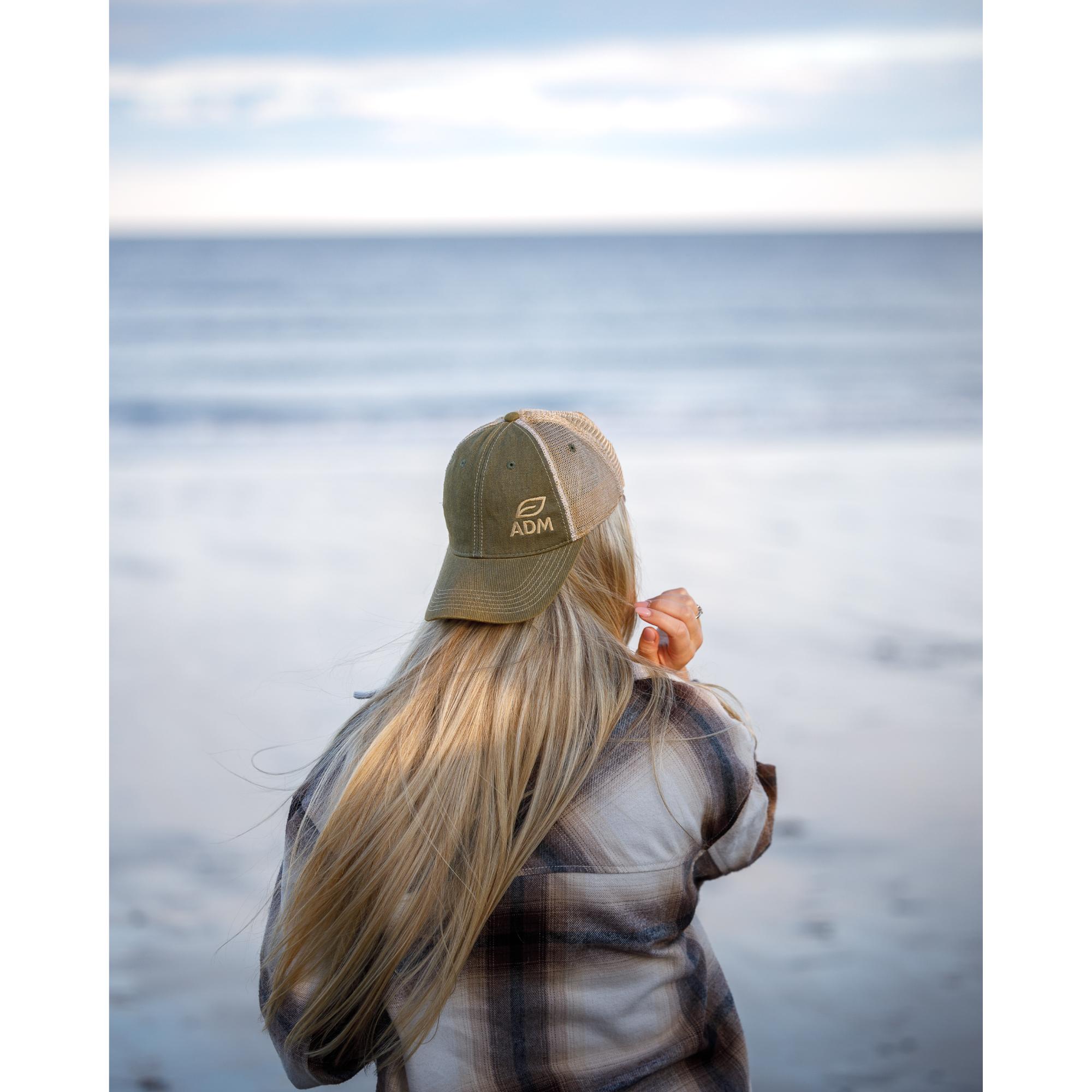 Picture of Merrimack Hat Co. Austin Vintage Trucker - Olive-Tan