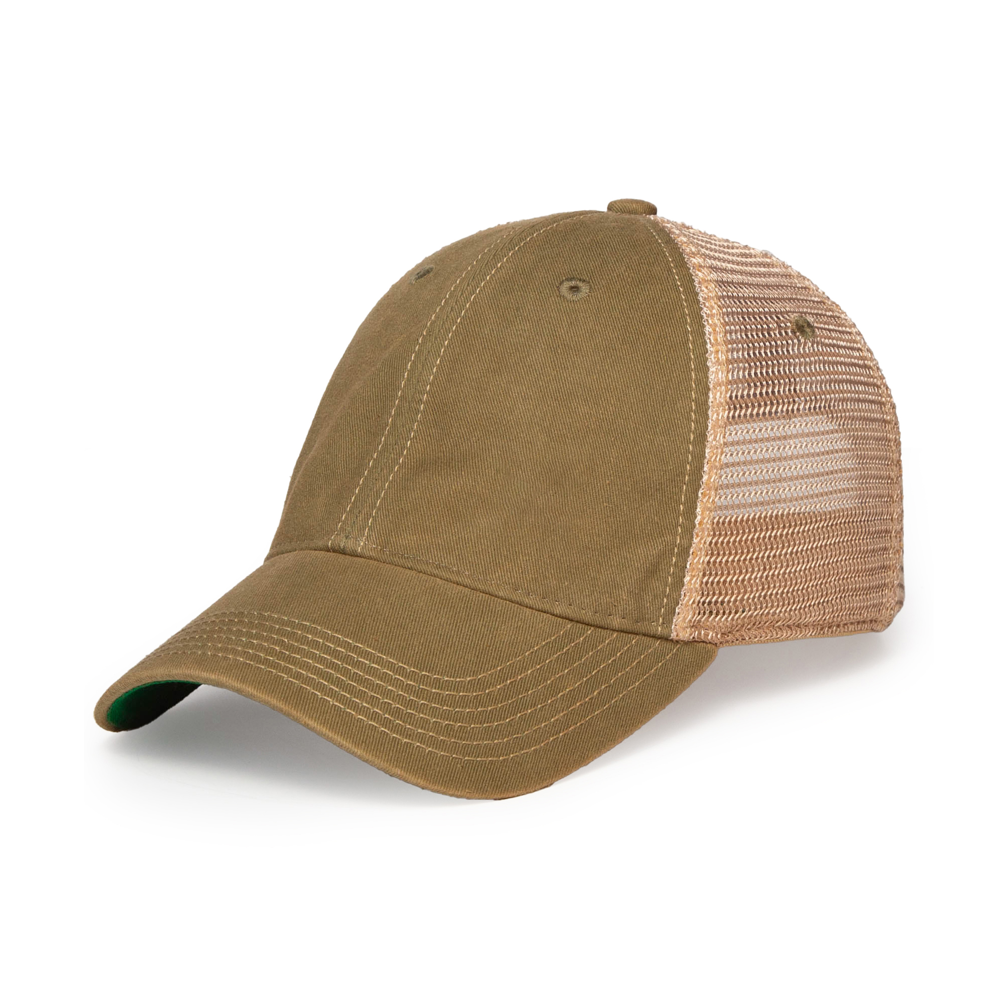 Picture of Merrimack Hat Co. Austin Vintage Trucker - Olive-Tan