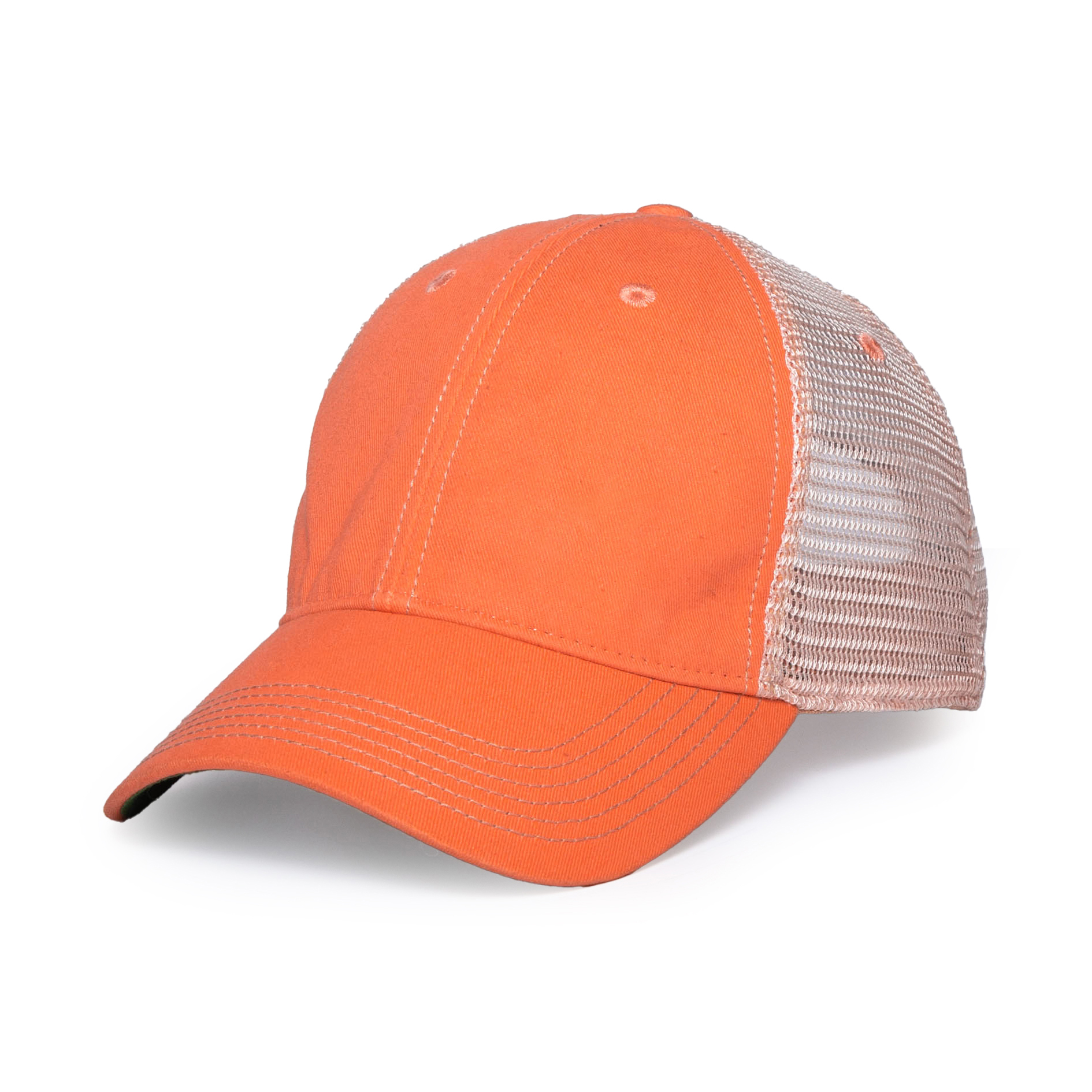 Picture of Merrimack Hat Co. Austin Vintage Trucker - Washed Orange-Tan