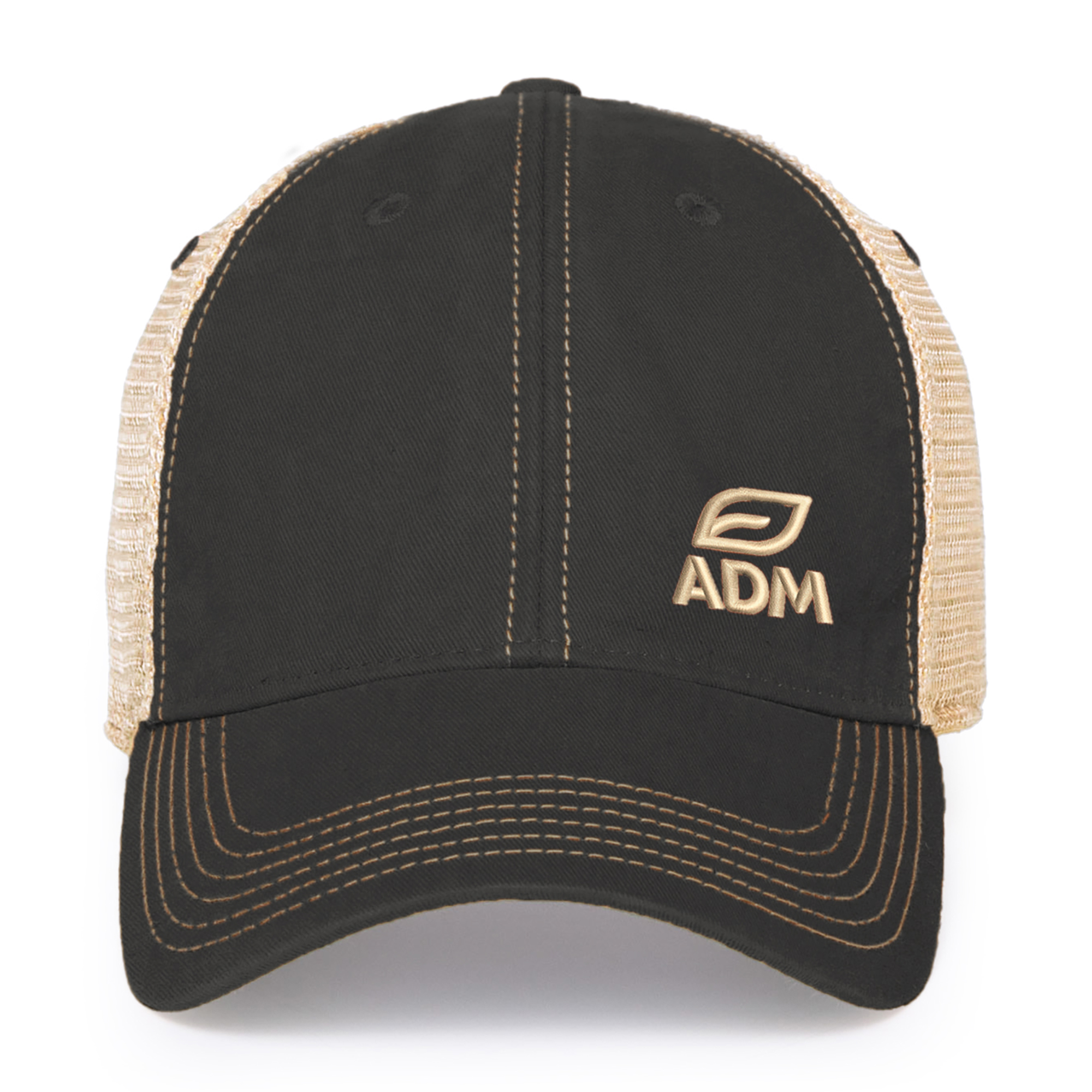 Picture of Merrimack Hat Co. Austin Vintage Trucker - Black-Tan