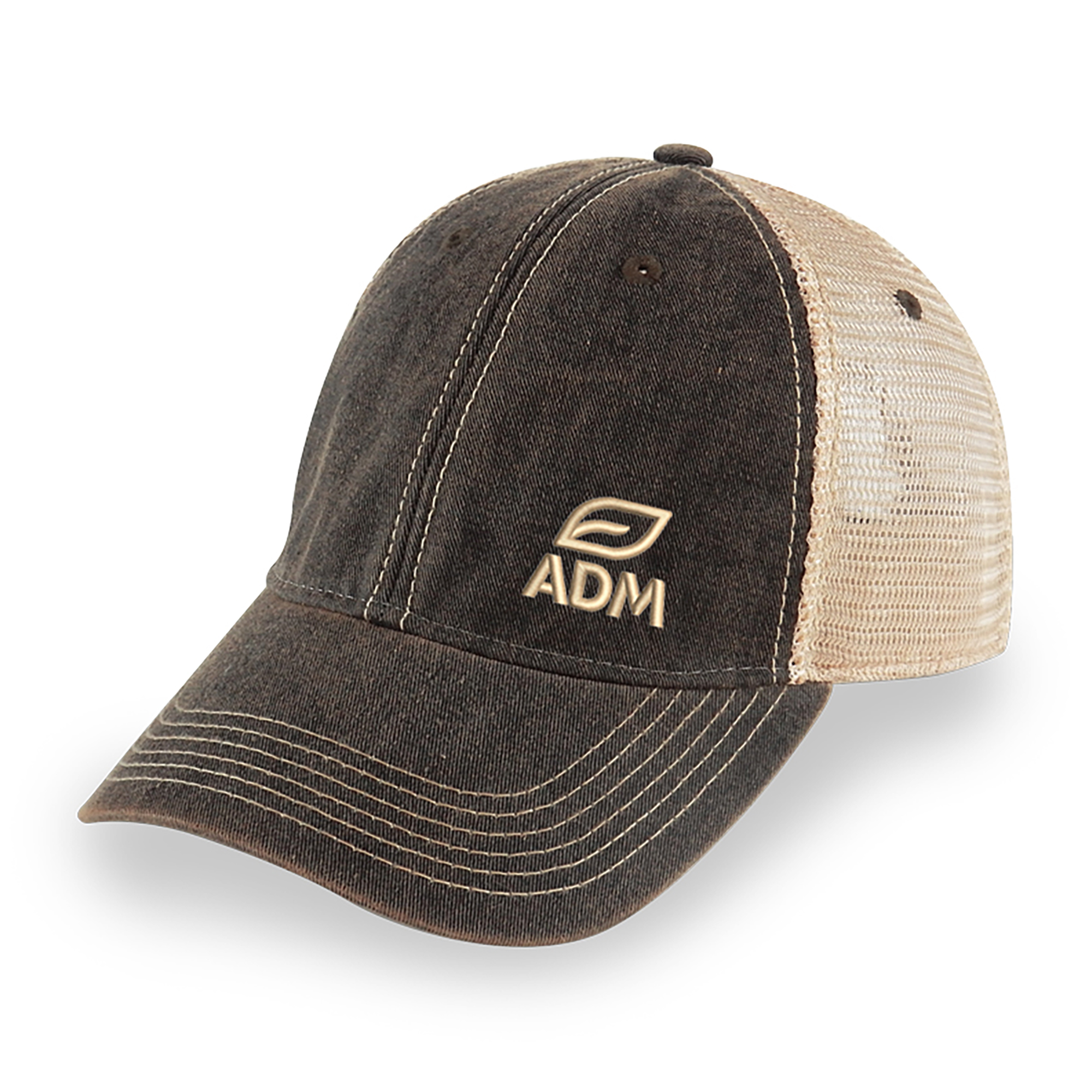 Picture of Merrimack Hat Co. Austin Vintage Trucker - Black-Tan