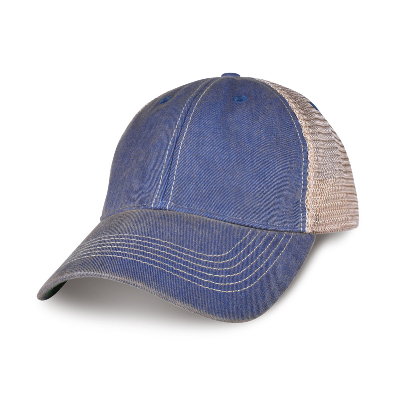Picture of Merrimack Hat Co. Austin Vintage Trucker - Royal-Tan
