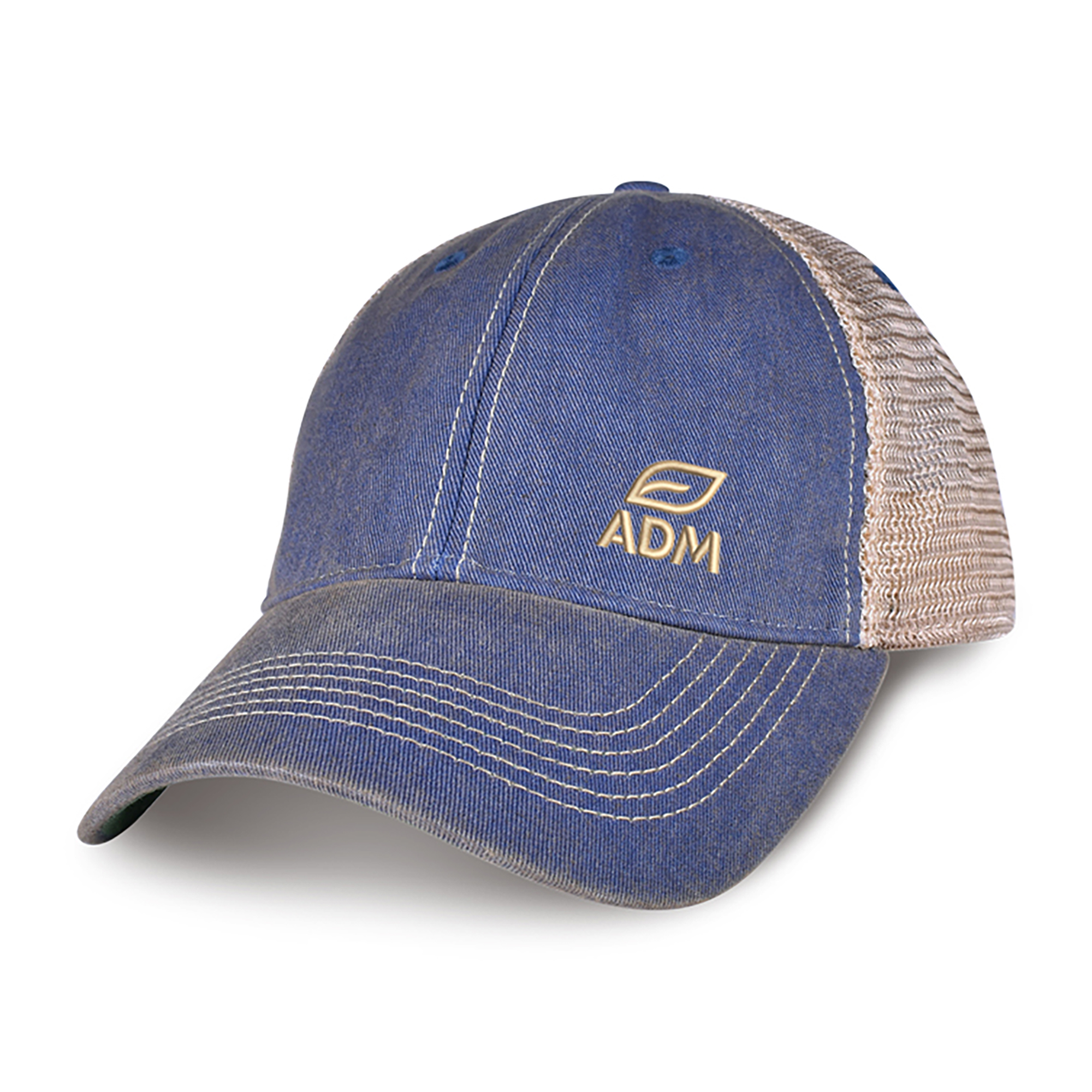 Picture of Merrimack Hat Co. Austin Vintage Trucker - Royal-Tan
