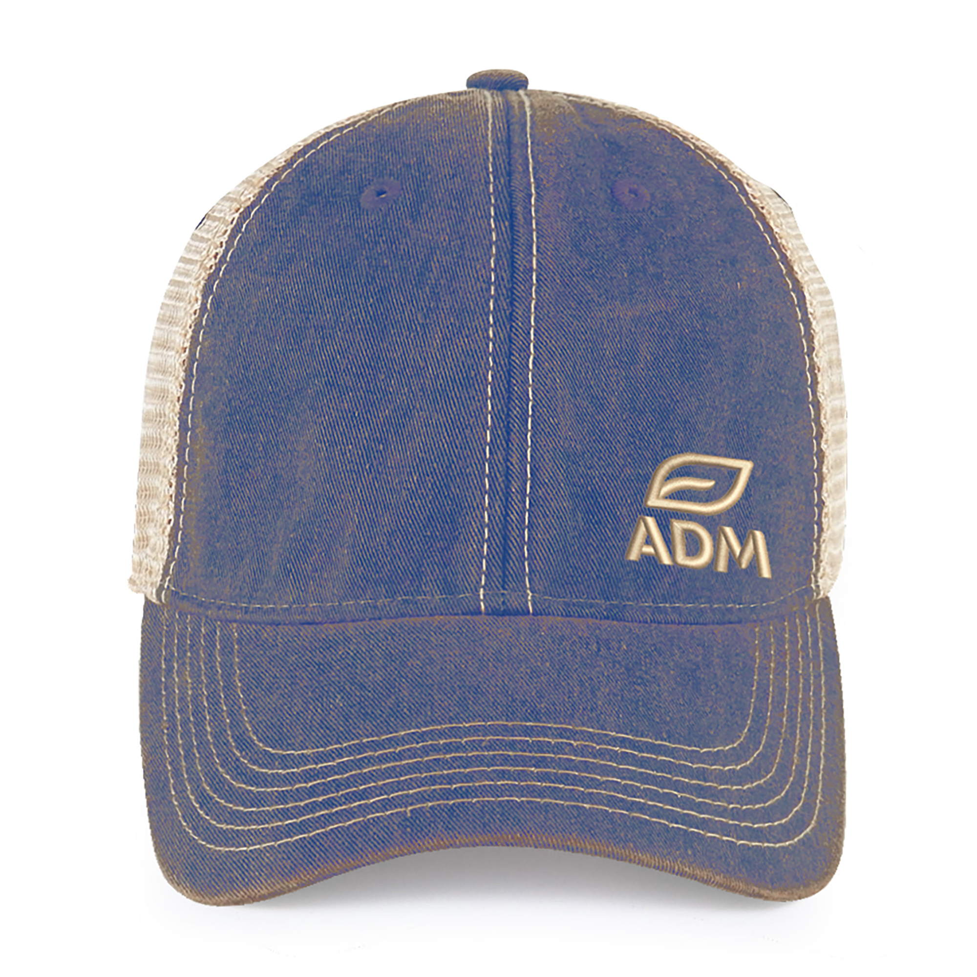 Picture of Merrimack Hat Co. Austin Vintage Trucker - Royal-Tan
