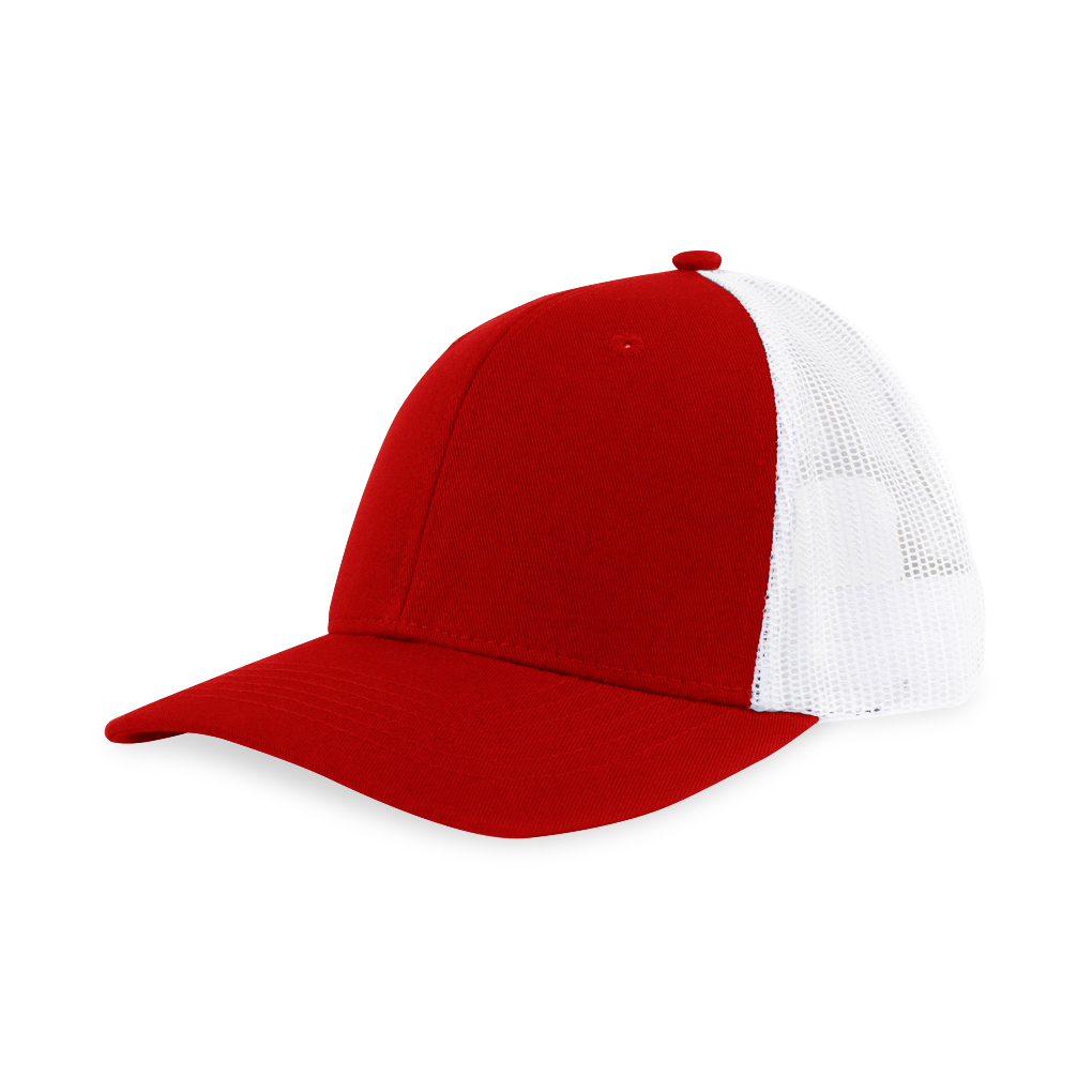 Picture of Merrimack Hat Co. Colt Trucker - Scarlet-White