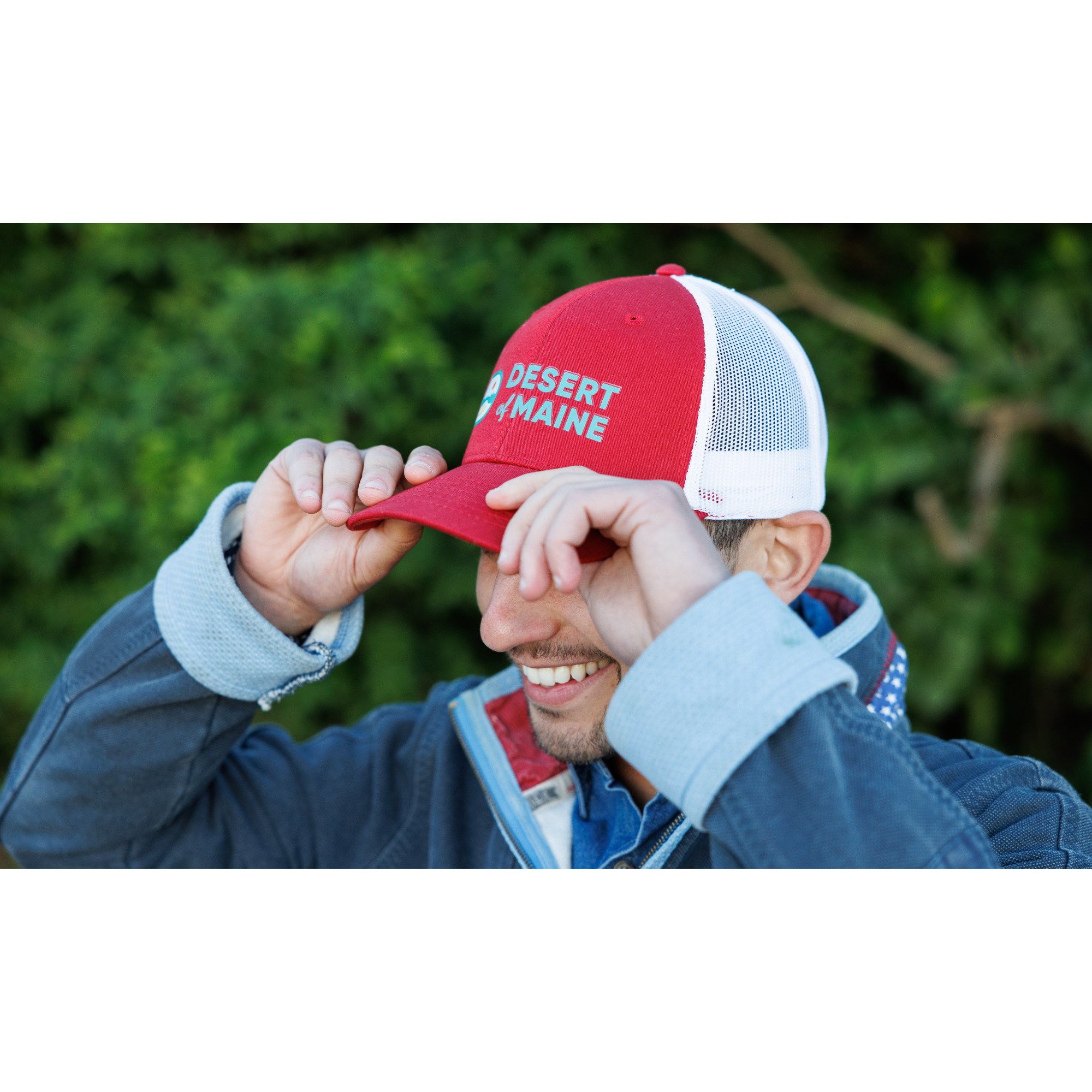 Picture of Merrimack Hat Co. Colt Trucker - Scarlet-White