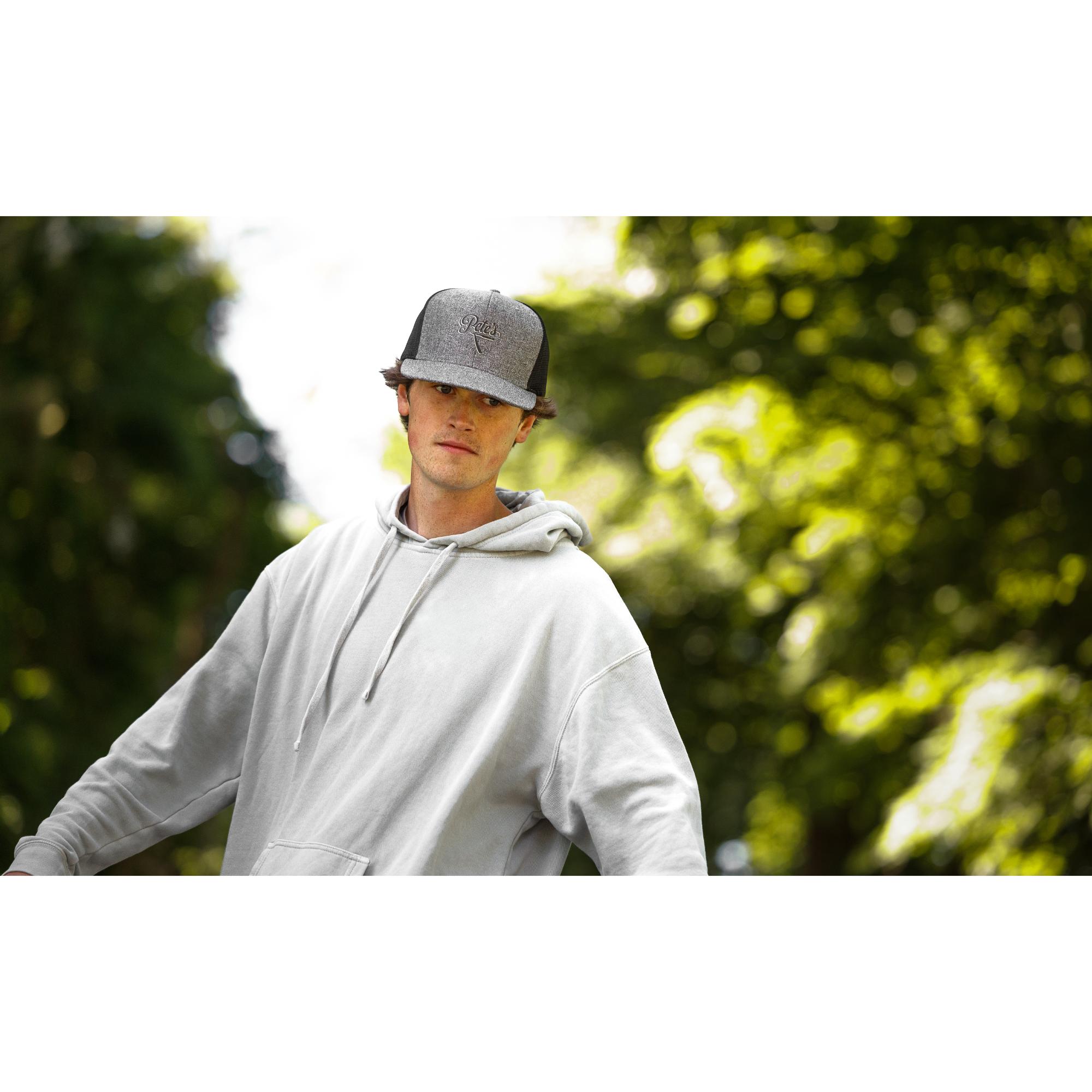 Picture of Merrimack Hat Co. Axel Trucker - Heather Grey-Black