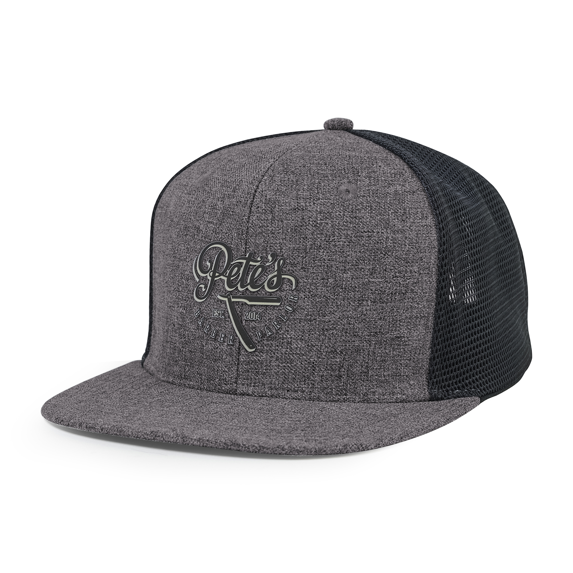 Picture of Merrimack Hat Co. Axel Trucker - Heather Grey-Black