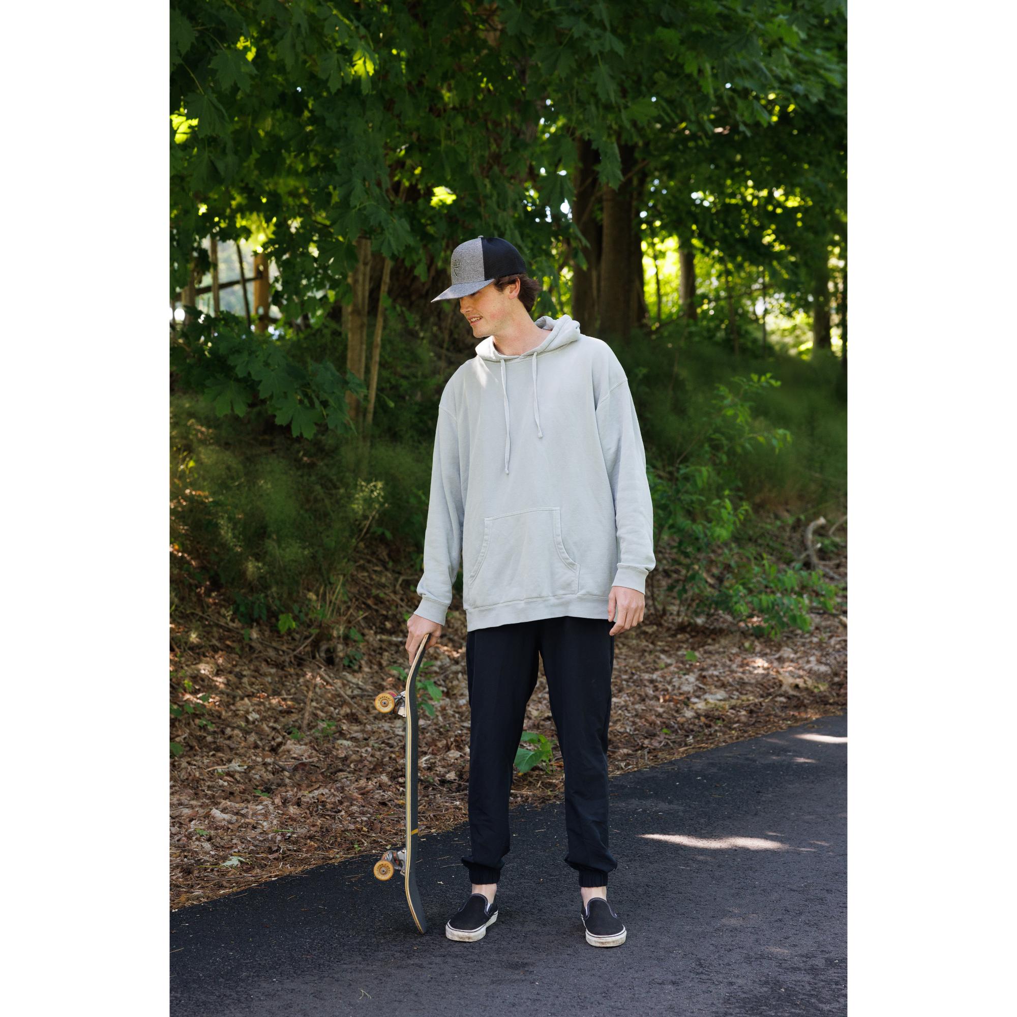 Picture of Merrimack Hat Co. Axel Trucker - Heather Grey-Black