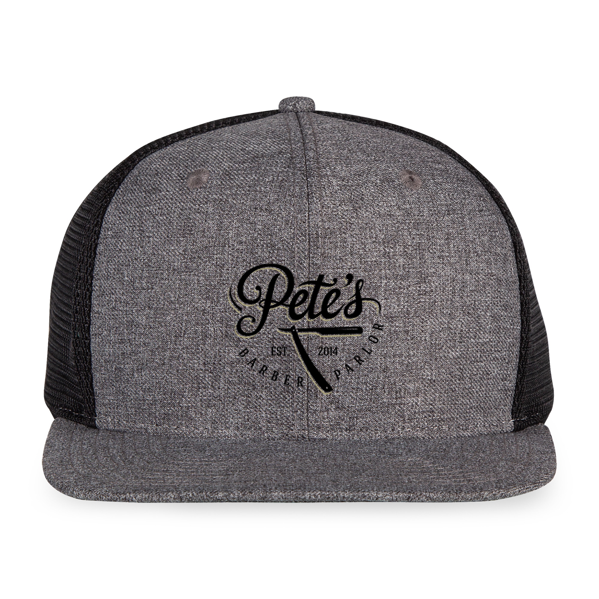 Picture of Merrimack Hat Co. Axel Trucker - Heather Grey-Black