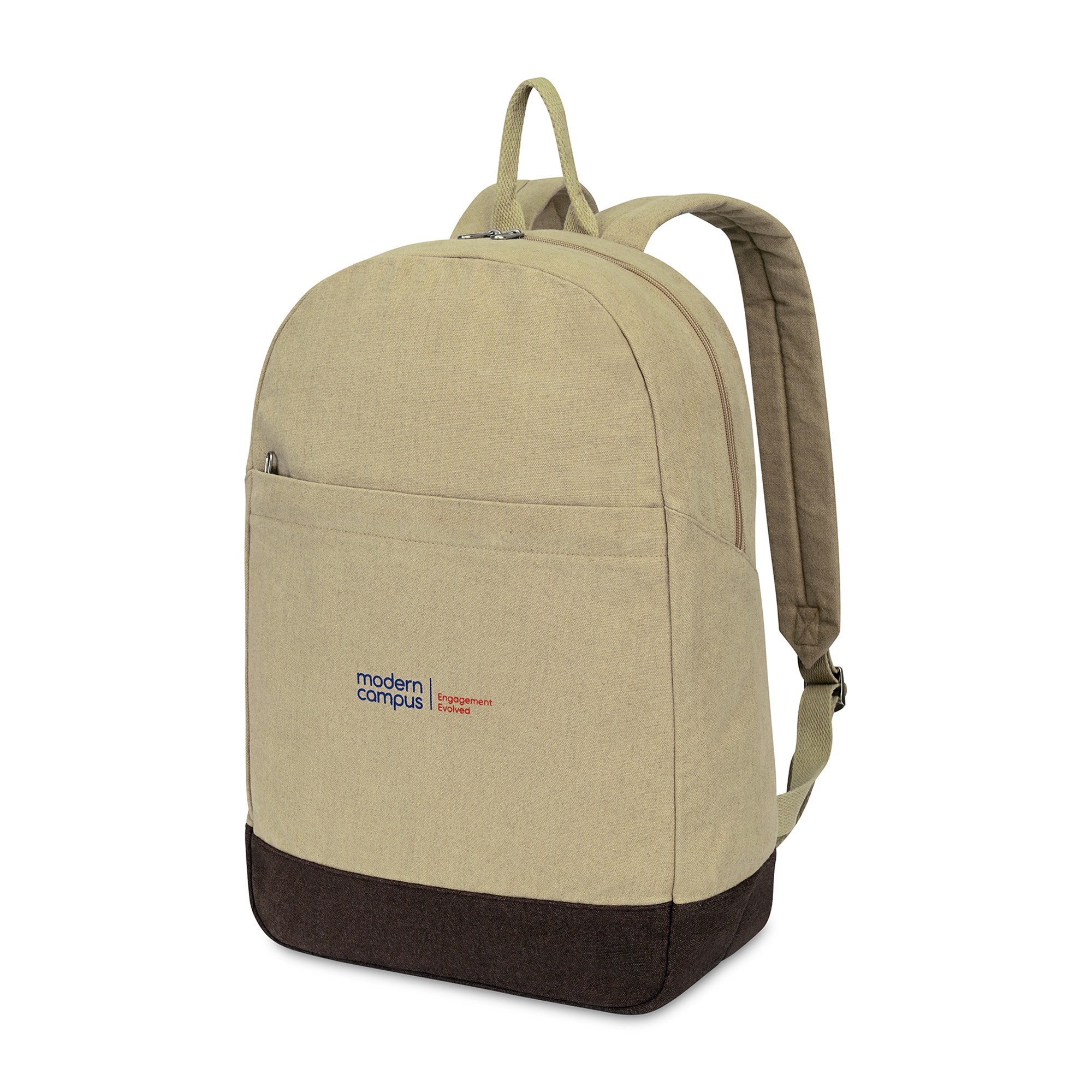 Picture of Ivy Recycled Cotton Laptop Backpack - AWARE - Beige