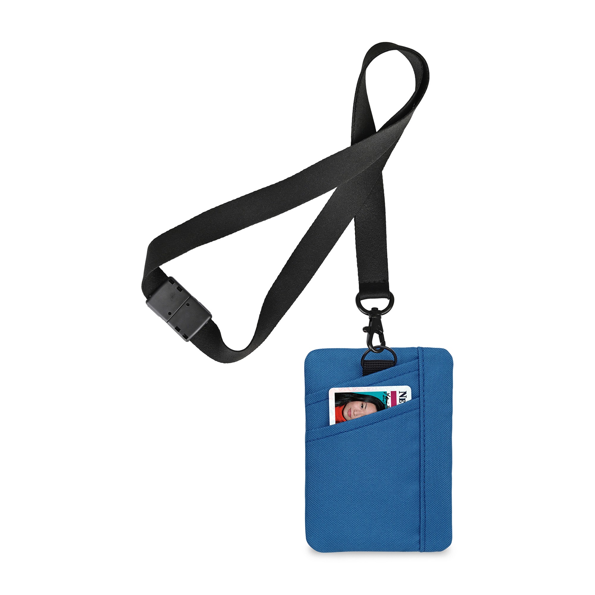 Picture of Rally Recycled ID Pouch Lanyard - Royal Blue